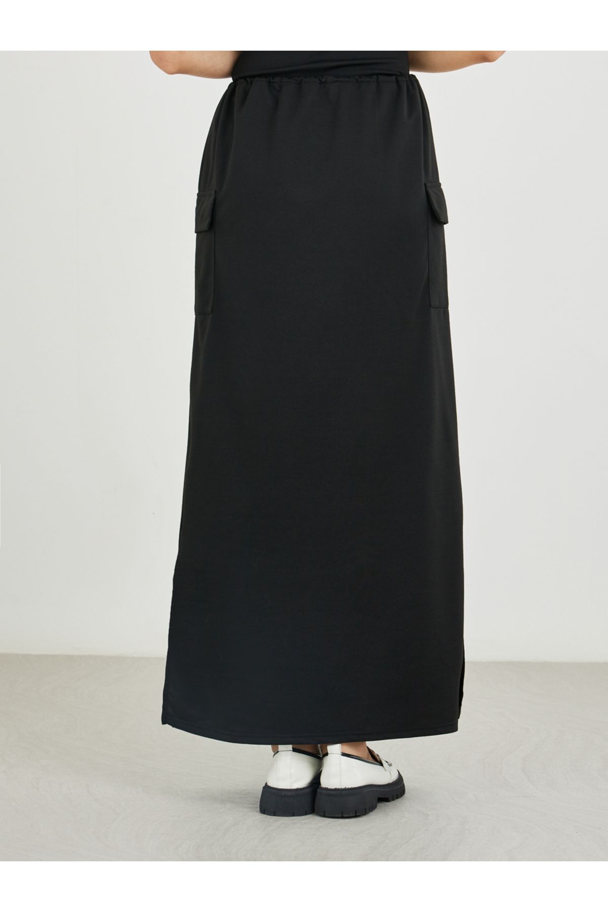 Styli-Cargo Maxi Skirt with Toggle String 4