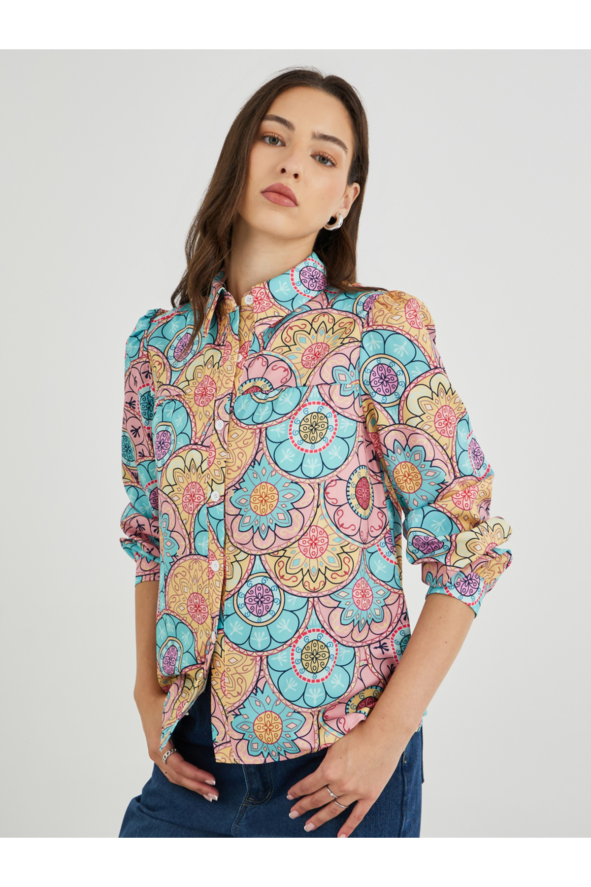 Styli All-Over Print Buttoned Shirt