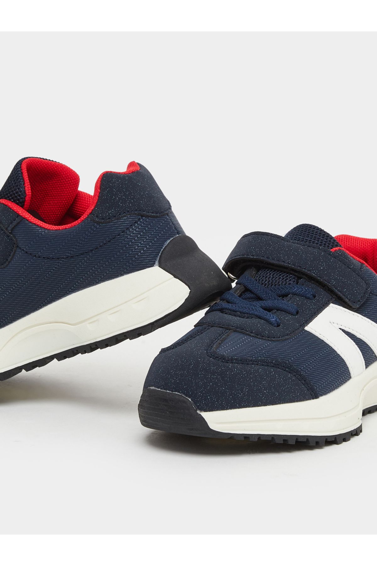 Styli-Panelled Sneakers with Hook and Loop Closure 3