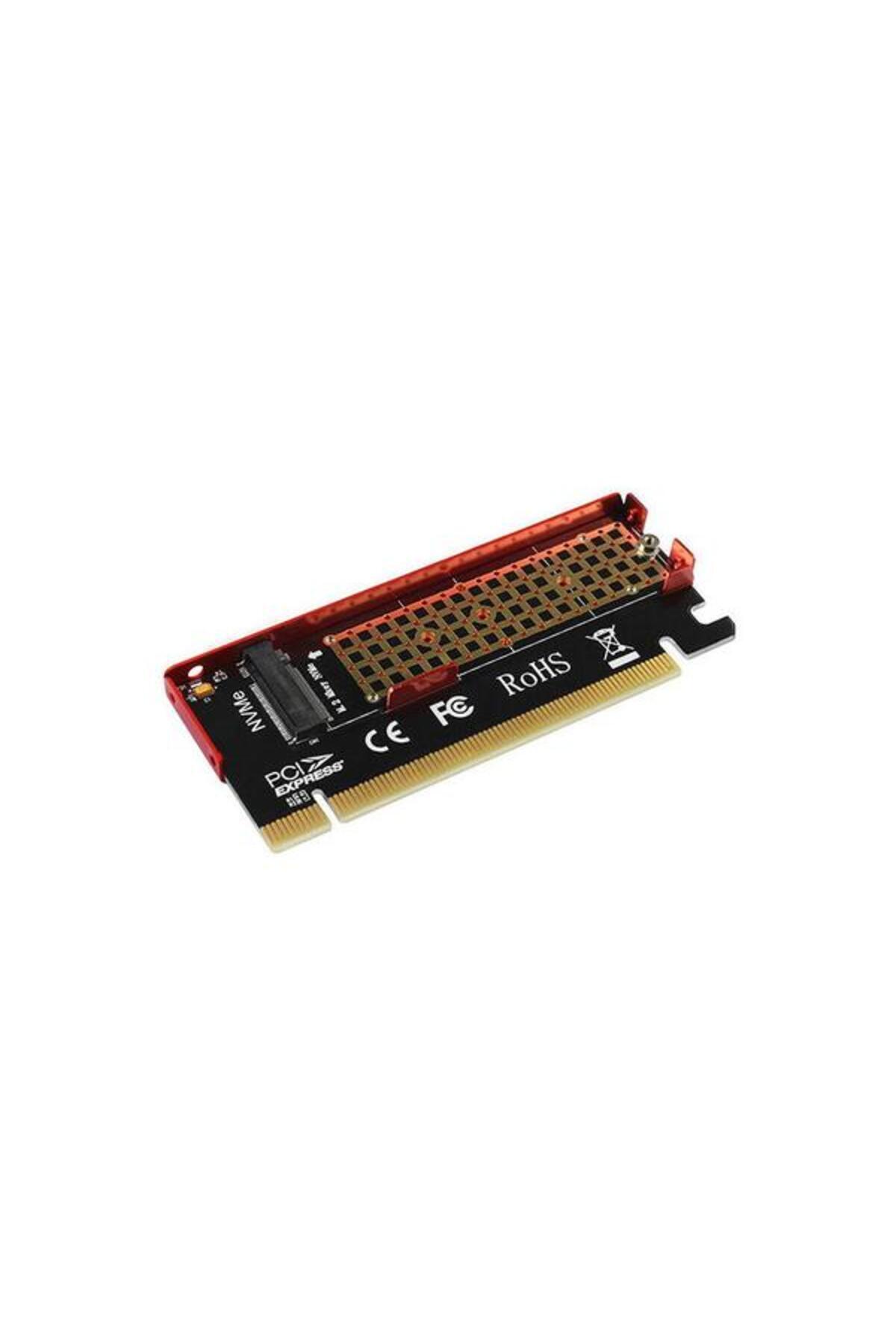 Axagon-Internal Adapter PCEM2-S, PCI-E 3.0 16x - M.2, SSD NVMe, Low Profile, Radiator Included (Red) 2