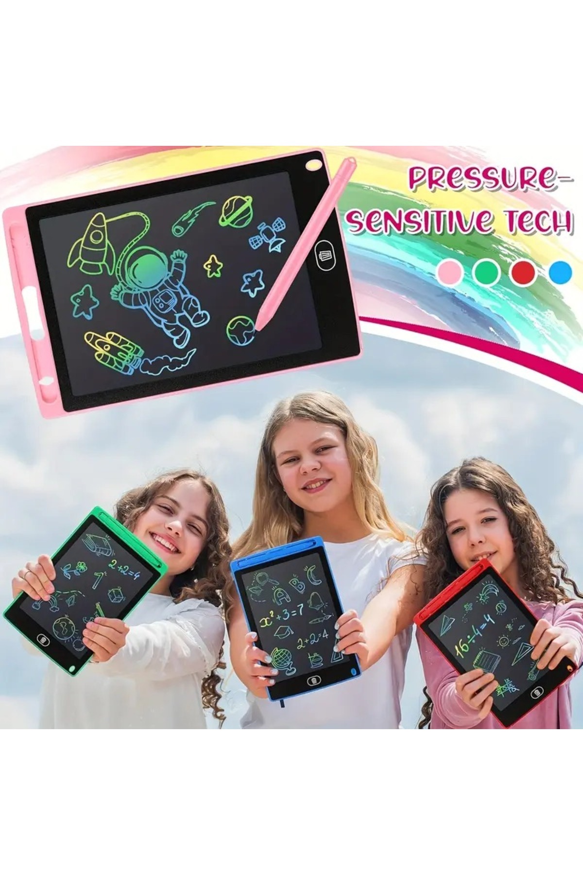 Children's LCD Writing Drawing Tablet 8.5 inch – Pen, Erasable, for Education, Entertainment and Note-taking