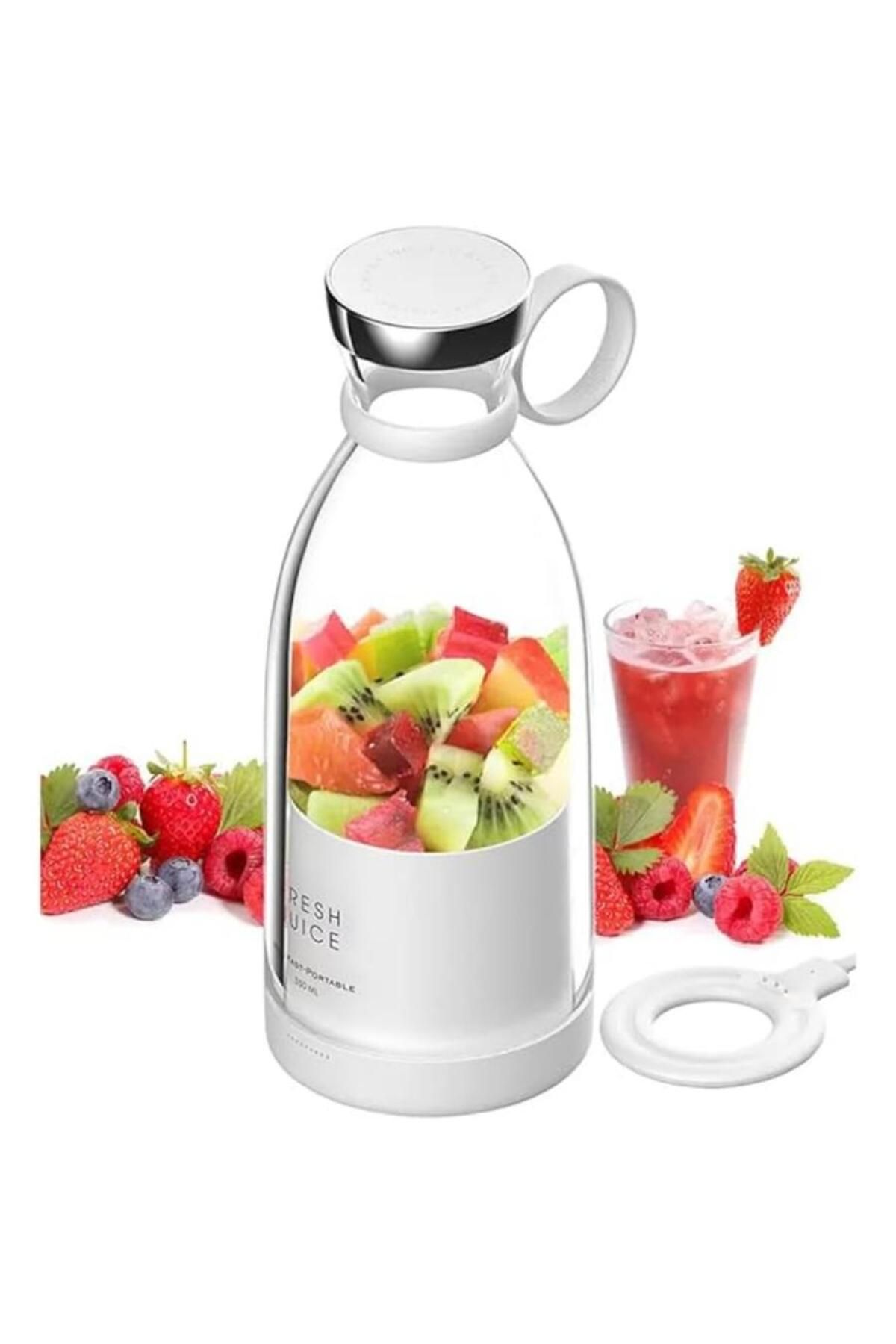 Tradeo-380ml portable blender cup with wireless charging—perfect for fresh juice anywhere, anytime. 2