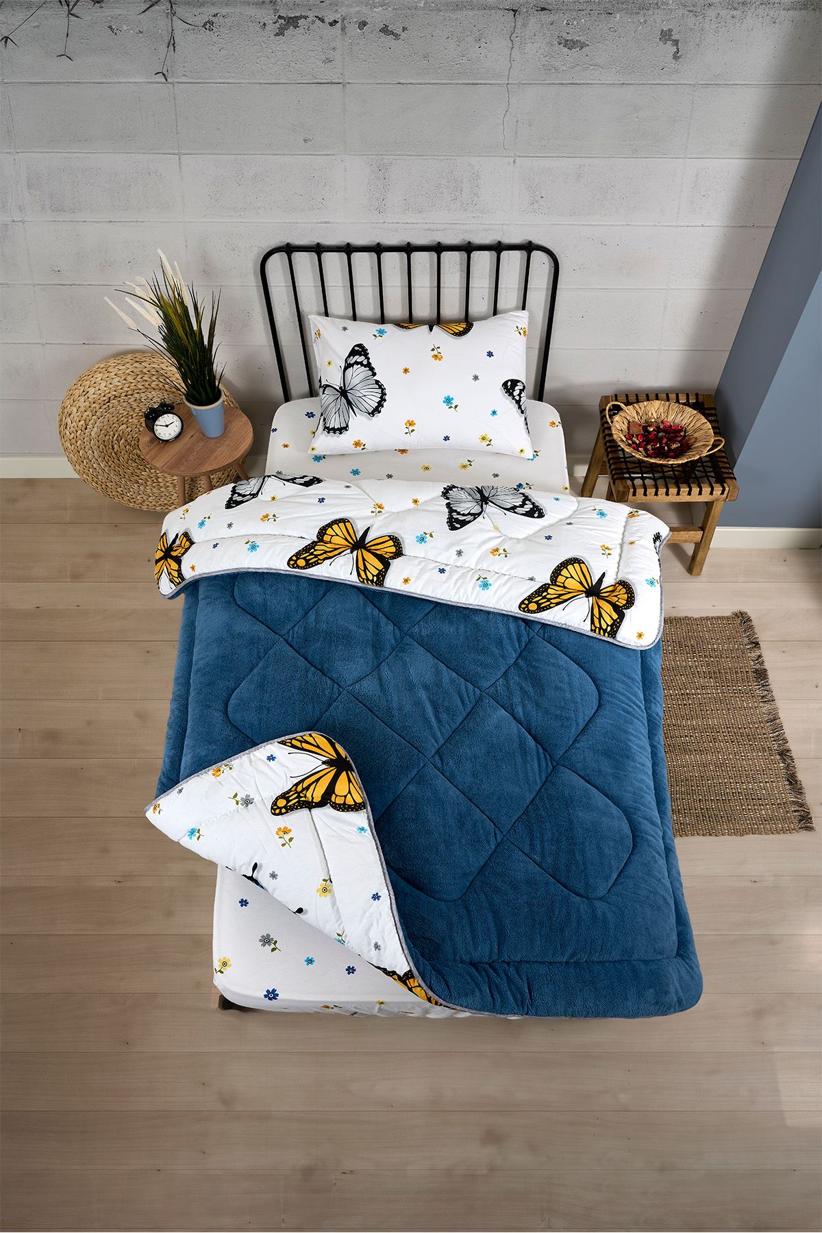Sudemhome-Single Welsoft Quilt Set – Double-Sided Plush Quilt and Pillowcase Fluffy Soft Fleece 6