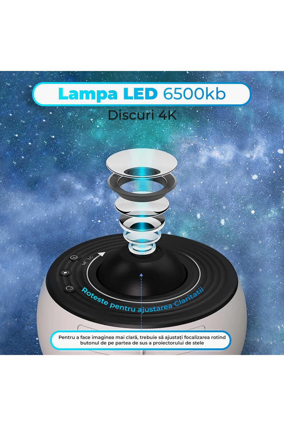 Timebox-Star projector night light with phone app, galaxies for the camera, compatible with Google Assistant 6