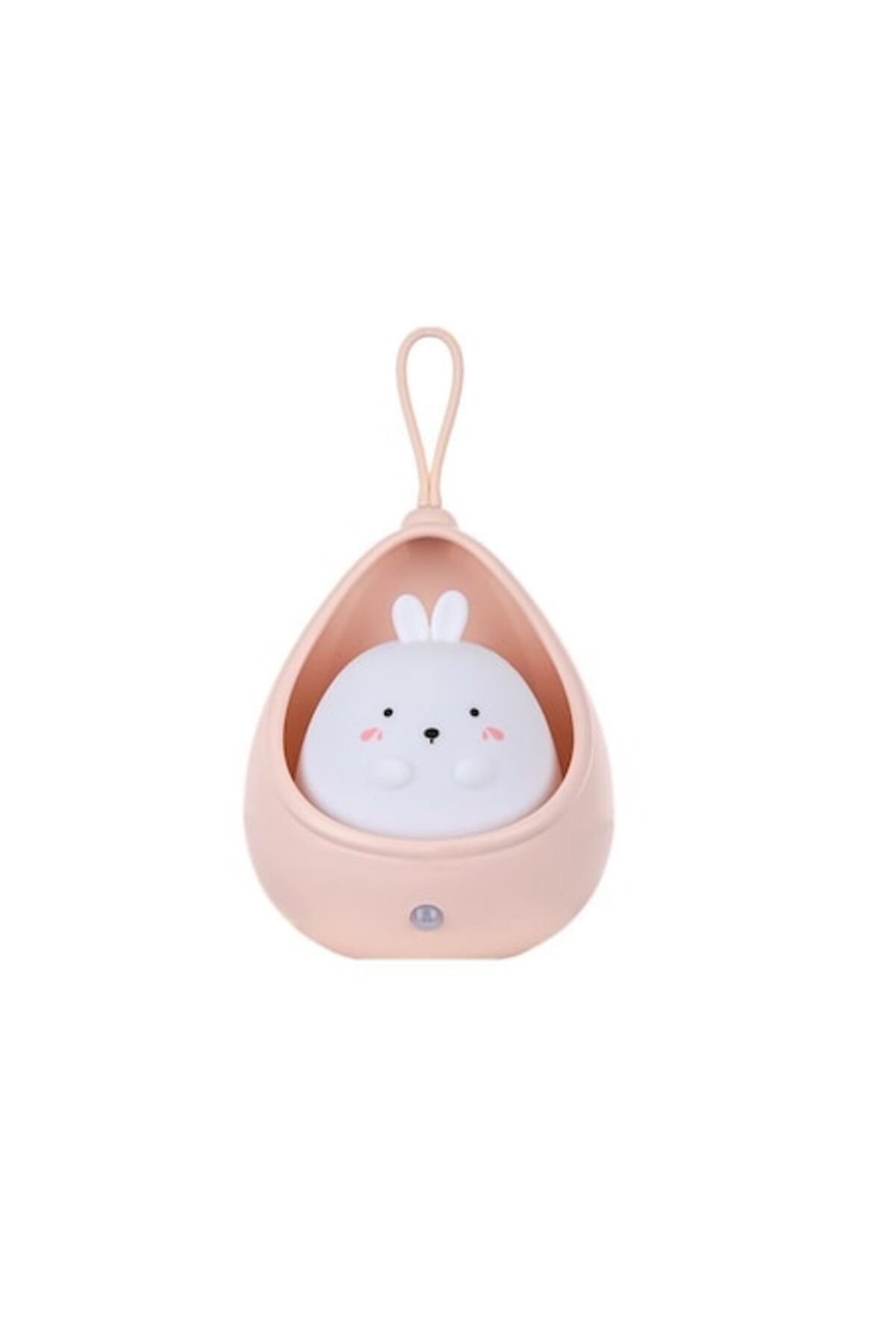 Royal-Portable Night Lamp with 2 Modes, Non-toxic Silicone, USB Rechargeable, Motion Sensor, Pink, Bunny 1