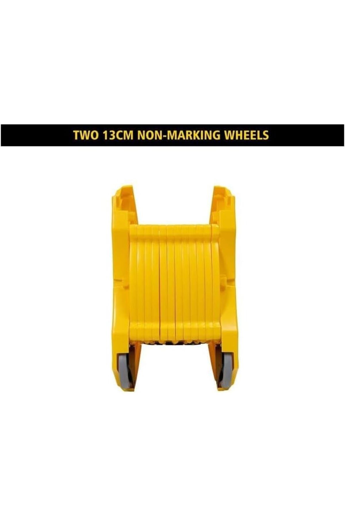Generic-Expandable Safety Barrier, Portable Yellow Warning Barricade, Folding Crowd Control Gate with Warnin 3