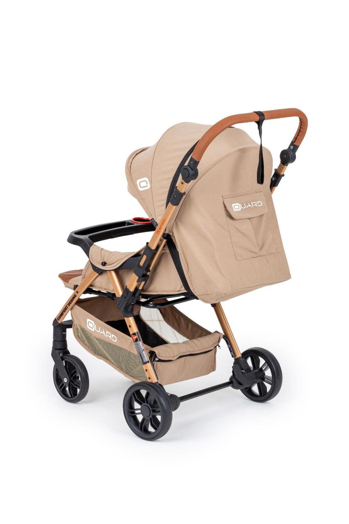 QUARD Pixel Çift Yönlü Tam Yatak Olabilen Bebek Arabası ( Kışlık Ayak Örtüsü Ve Yağmurluk Hediyeli) fotoğrafı 2 (önizleme)