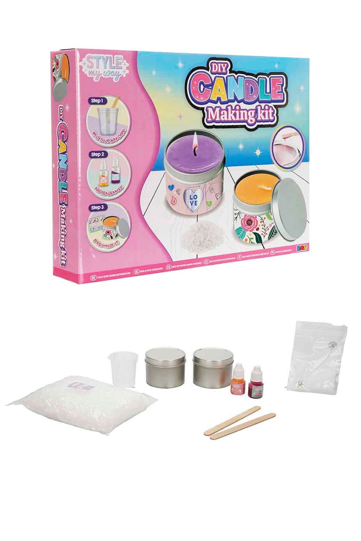 کیت ساخت شمع – طرح شمع دلخواه خود را بسازید و سبک خود را به نمایش بگذارید!