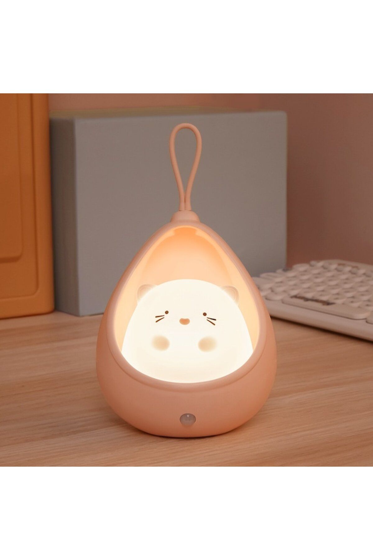 Royal-Portable Night Lamp with 2 Operating Modes, Non-toxic Silicone, USB Rechargeable, Motion Sensor, Pin 3