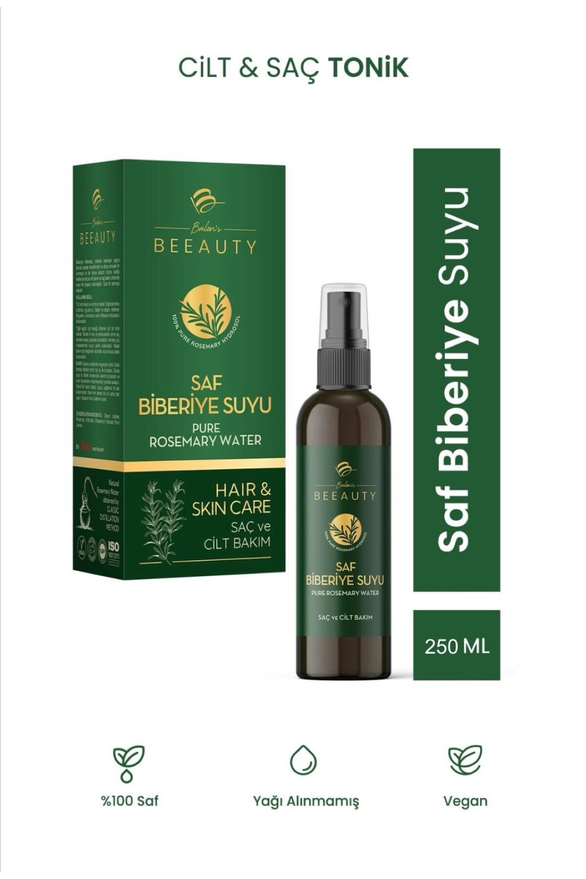 هیدروسل رزماری خالص بالن بیوتی * ۲۵۰ میلی لیتر — M-50274