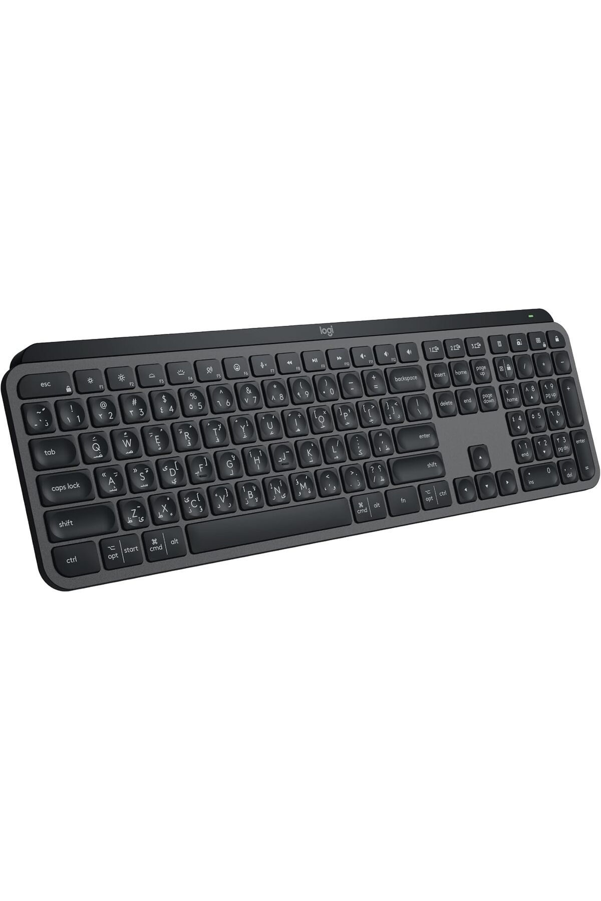 logitech-لوحة مفاتيح لاسلكية MX Keys S، تصميم منخفض، كتابة سلسة ودقيقة وهادئة، مفاتيح قابلة للبرمجة، با 1