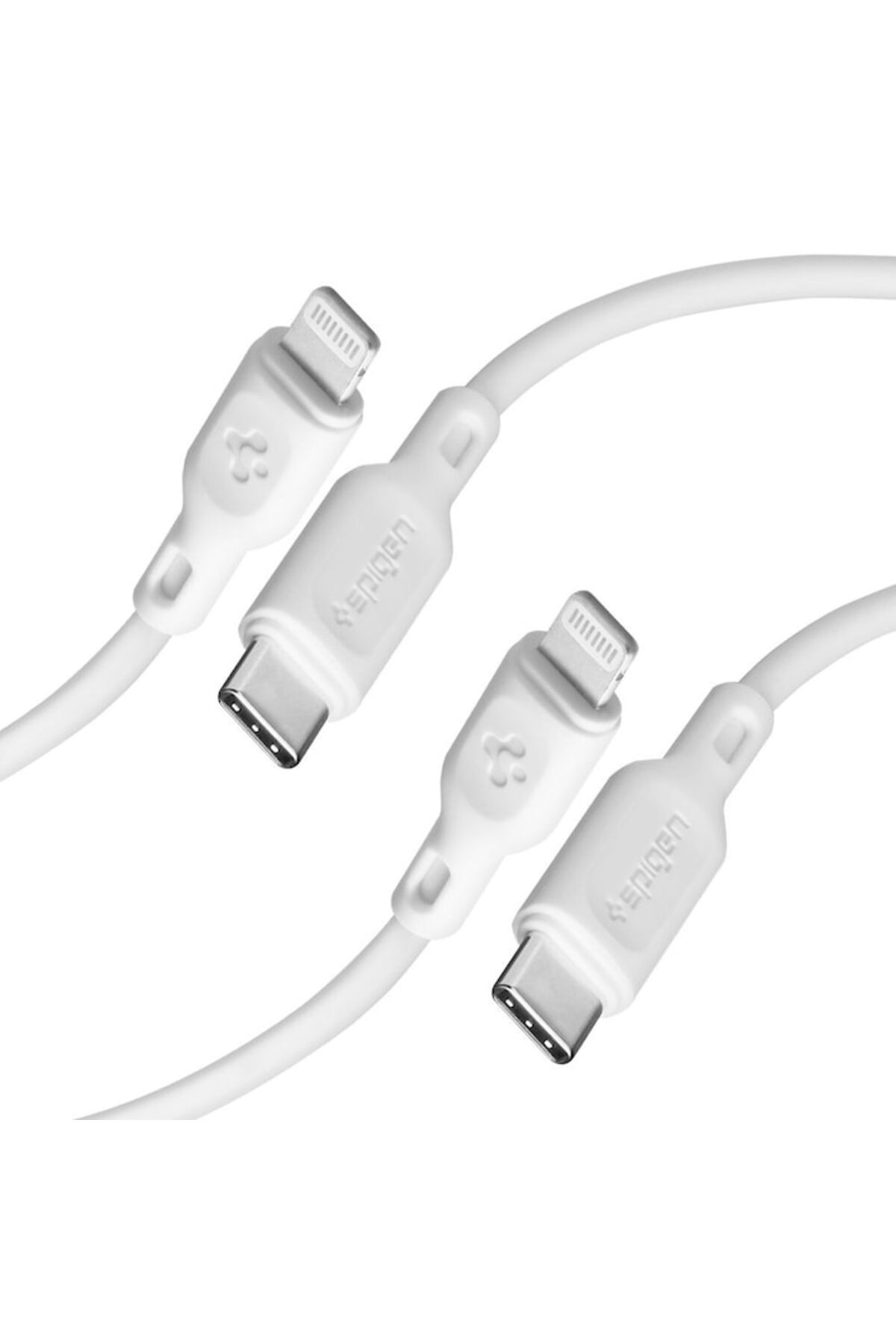 Spigen-Cablu de încărcare de la tip C la Lightning 1m - DuraSync (Set 2) - Alb 3