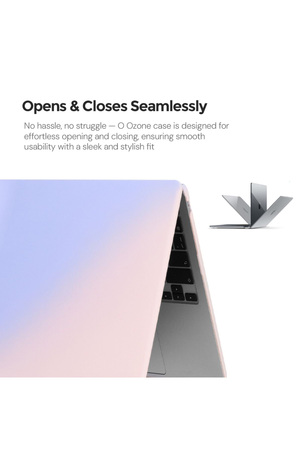 O Ozone-Slim Candy Case Combo | MacBook Air 15 inch A2941 M2 2023, A3114 M3 2024 Hard Shell Case with Keyboa 6