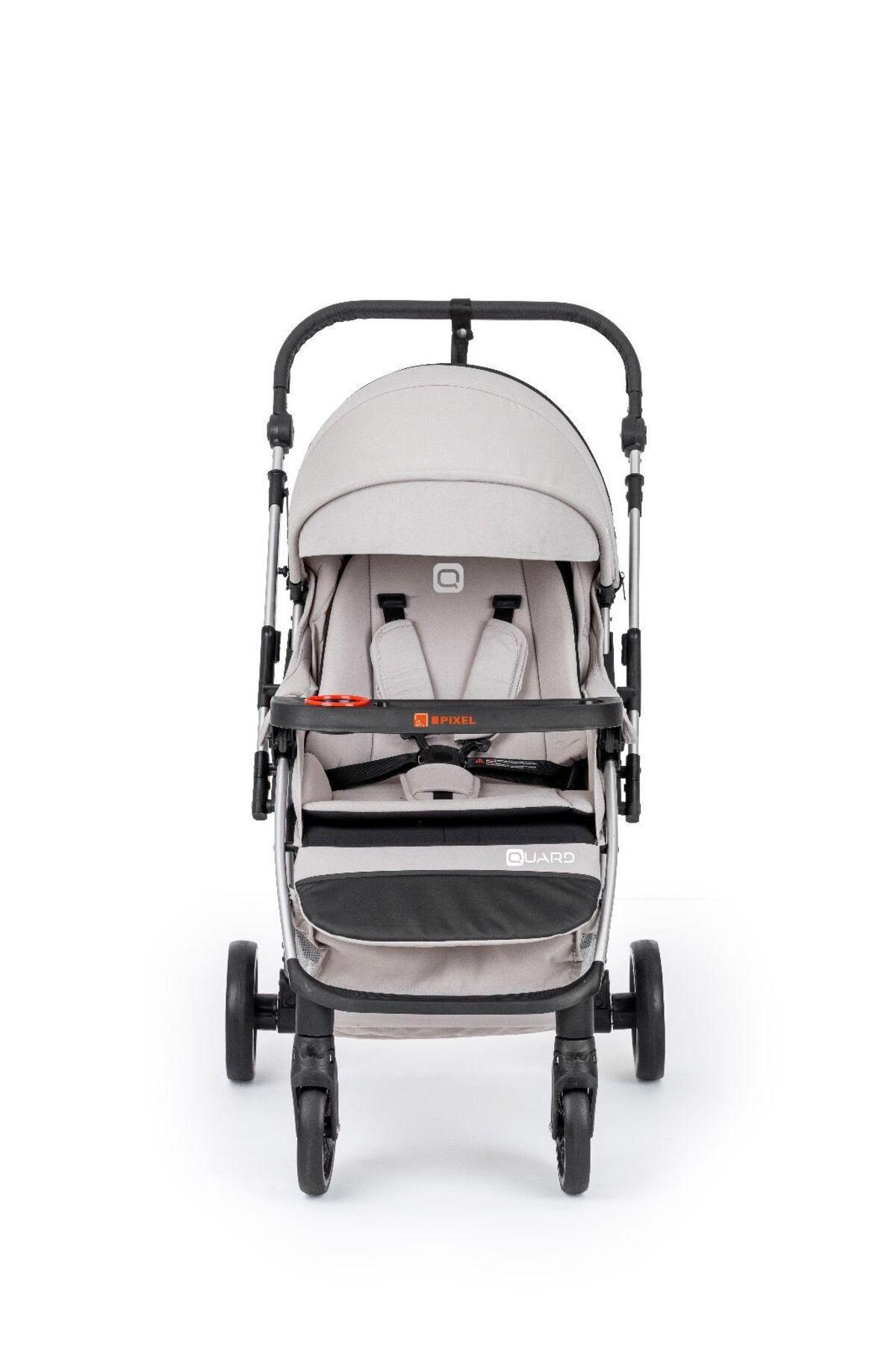 ÖYKÜ BEBEK DUNYASI Pixel Çift Yönlü Tam Yatak Olabilen Bebek Arabası ( Kışlık Ayak Örtüsü Ve Yağmurluk Hediyeli) fotoğrafı 6 (önizleme)