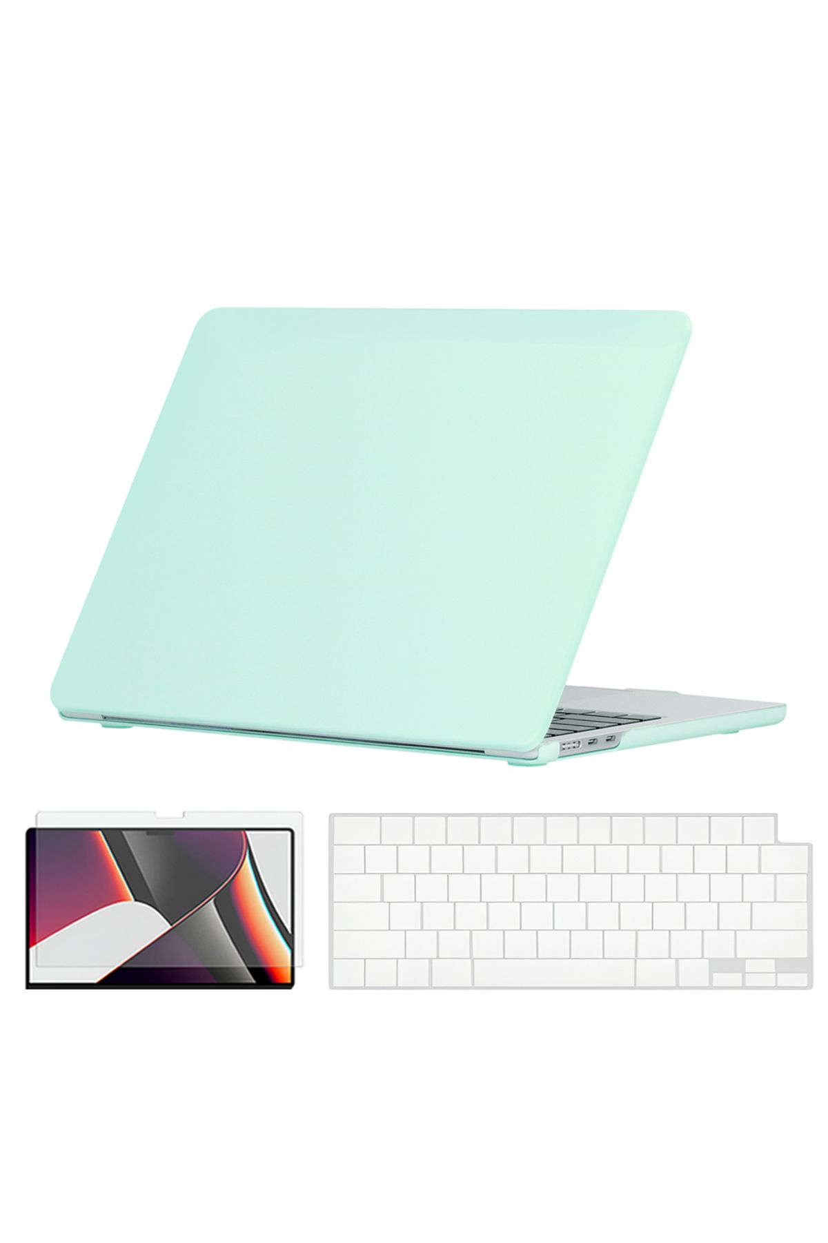 O Ozone-Slim Candy Case Combo | MacBook Air 15 inch A2941 M2 2023, A3114 M3 2024 Hard Shell Case with Keyboa 1