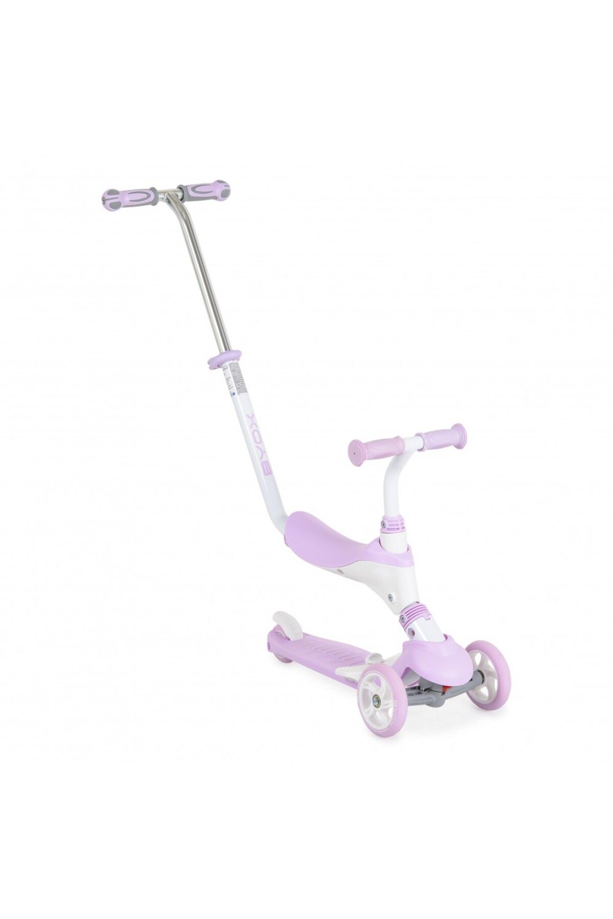 byox-Multifunctional scooter for children, evolutionary 3in1 with seat, parental handle, handlebar height 1