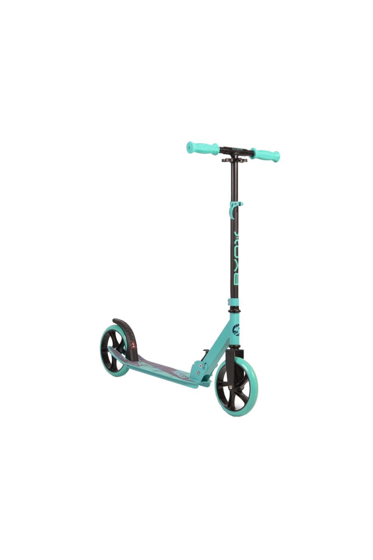 byox-Folding scooter with aluminum frame, adjustable handlebar Storm Turquoise recommended from 5 years old 1