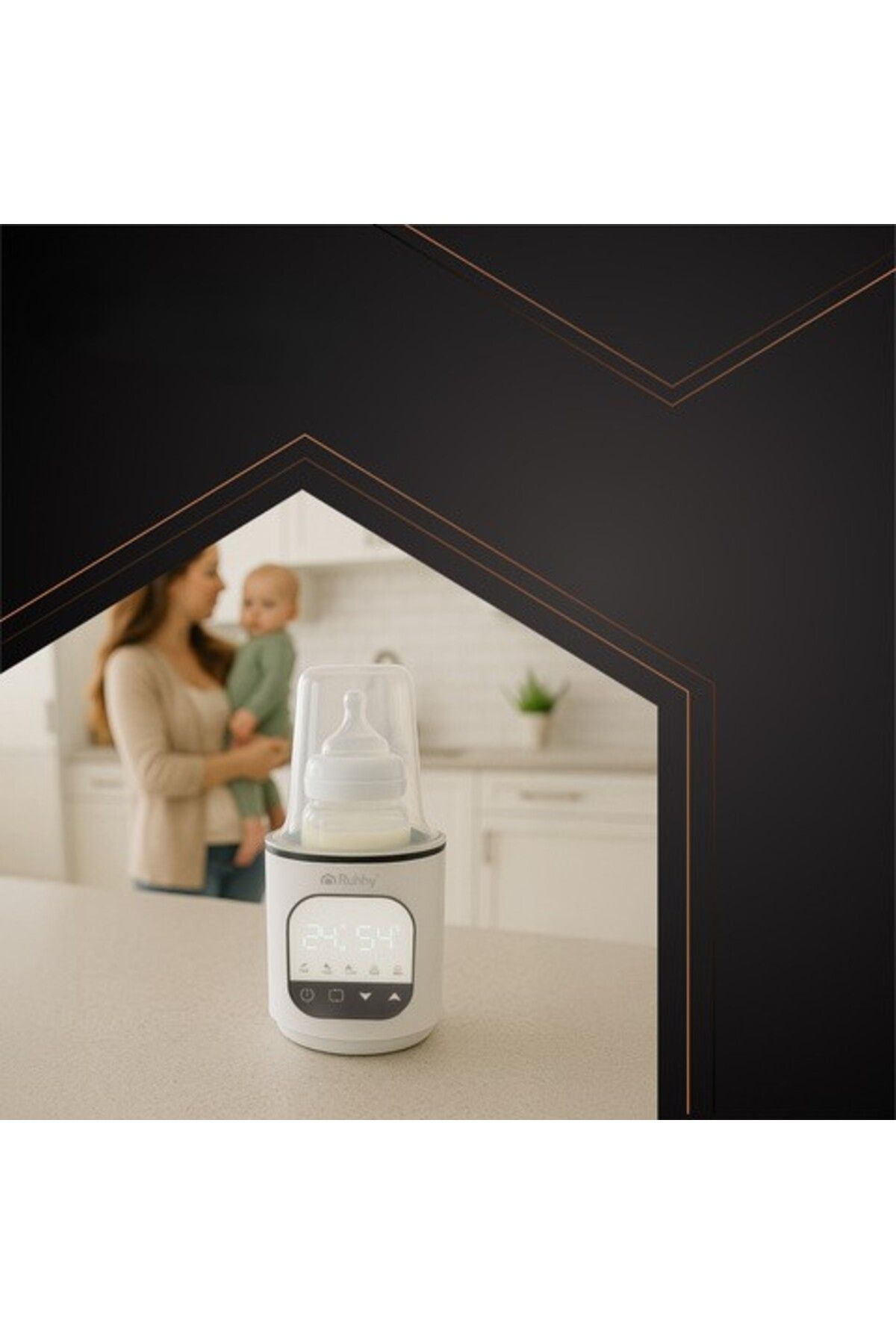 zola-5in1 bottle warmer, sterilization/heating/defrosting function, 45–80°C, touch control 5