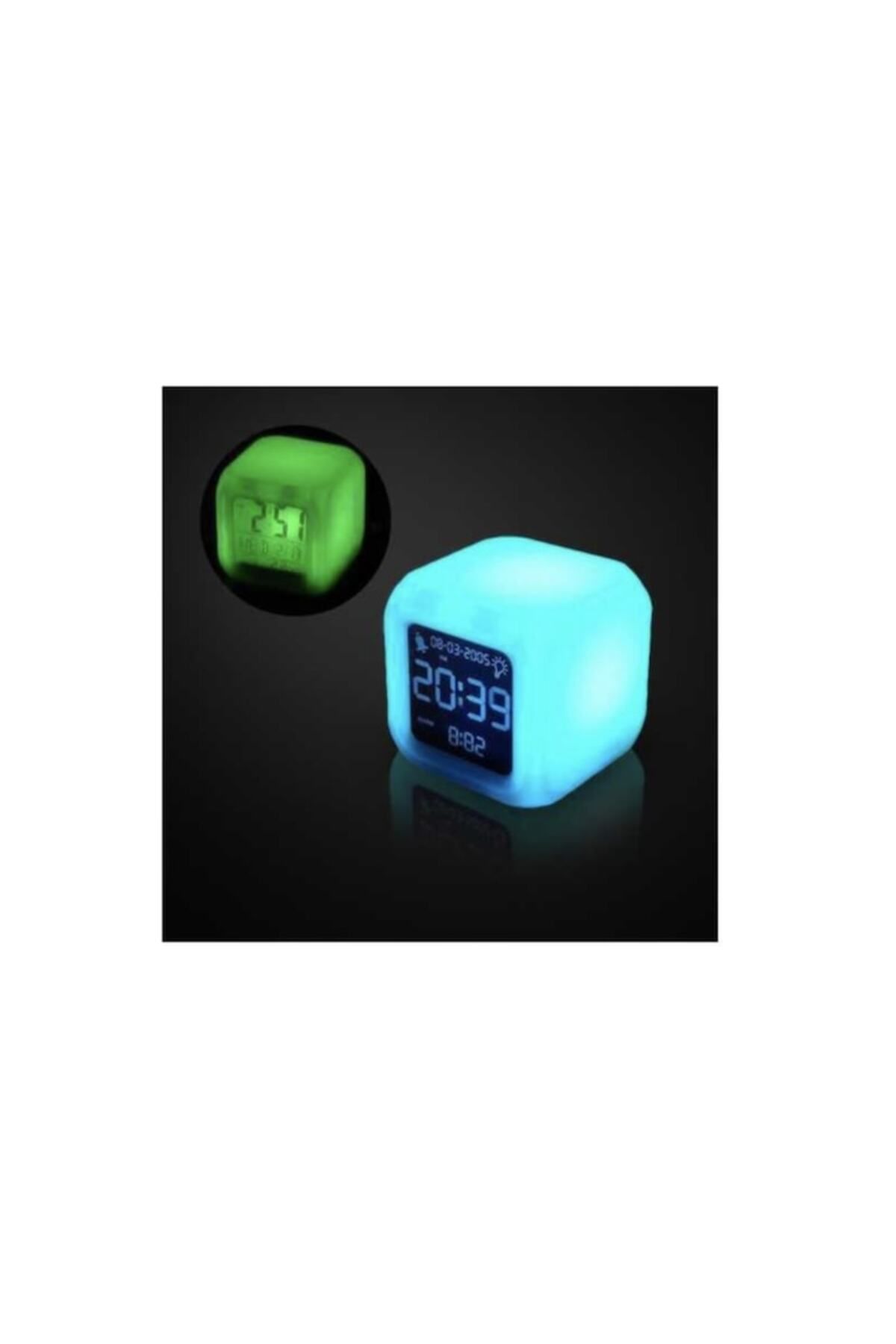 Evia-Smart Light Clock with Digital Display for Time, Date, and Temperature, Equipped with Alarm 3