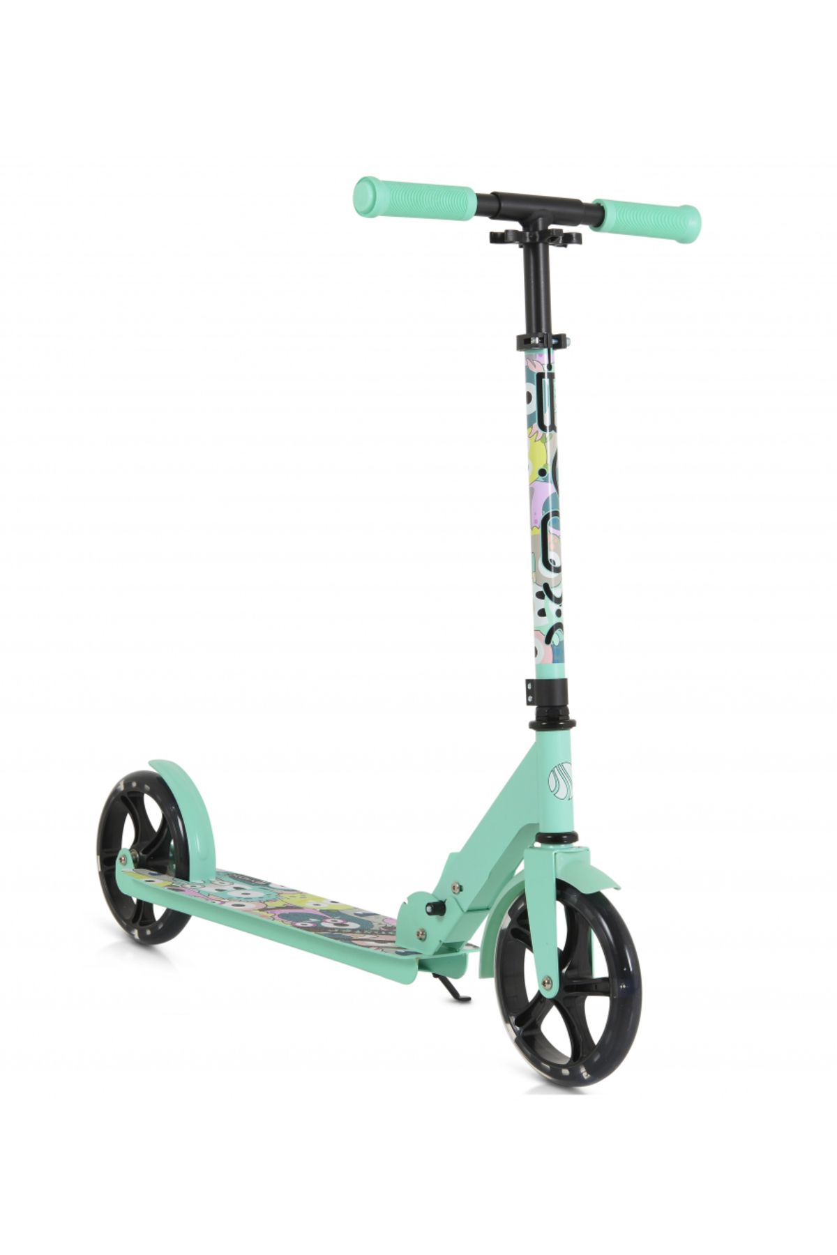 byox-Foldable scooter for children from 6 years old, with aluminum handlebars, ABEC-7 PU wheels with LED lights, and 1