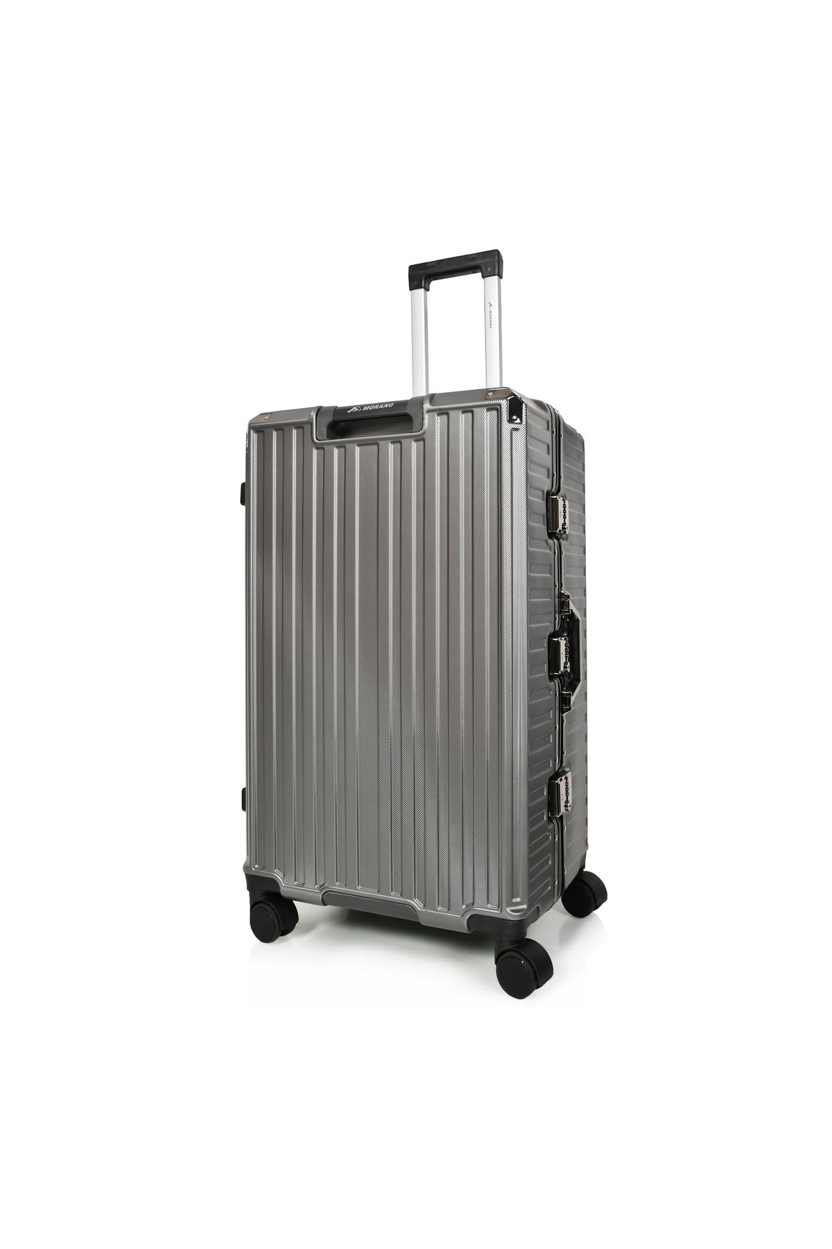 MORANO-Morano Luggage Set with Aluminum Frame, Modern Design, and Secure Numbered Lock, Dark Grey, Size: 28-24-20 inches 3