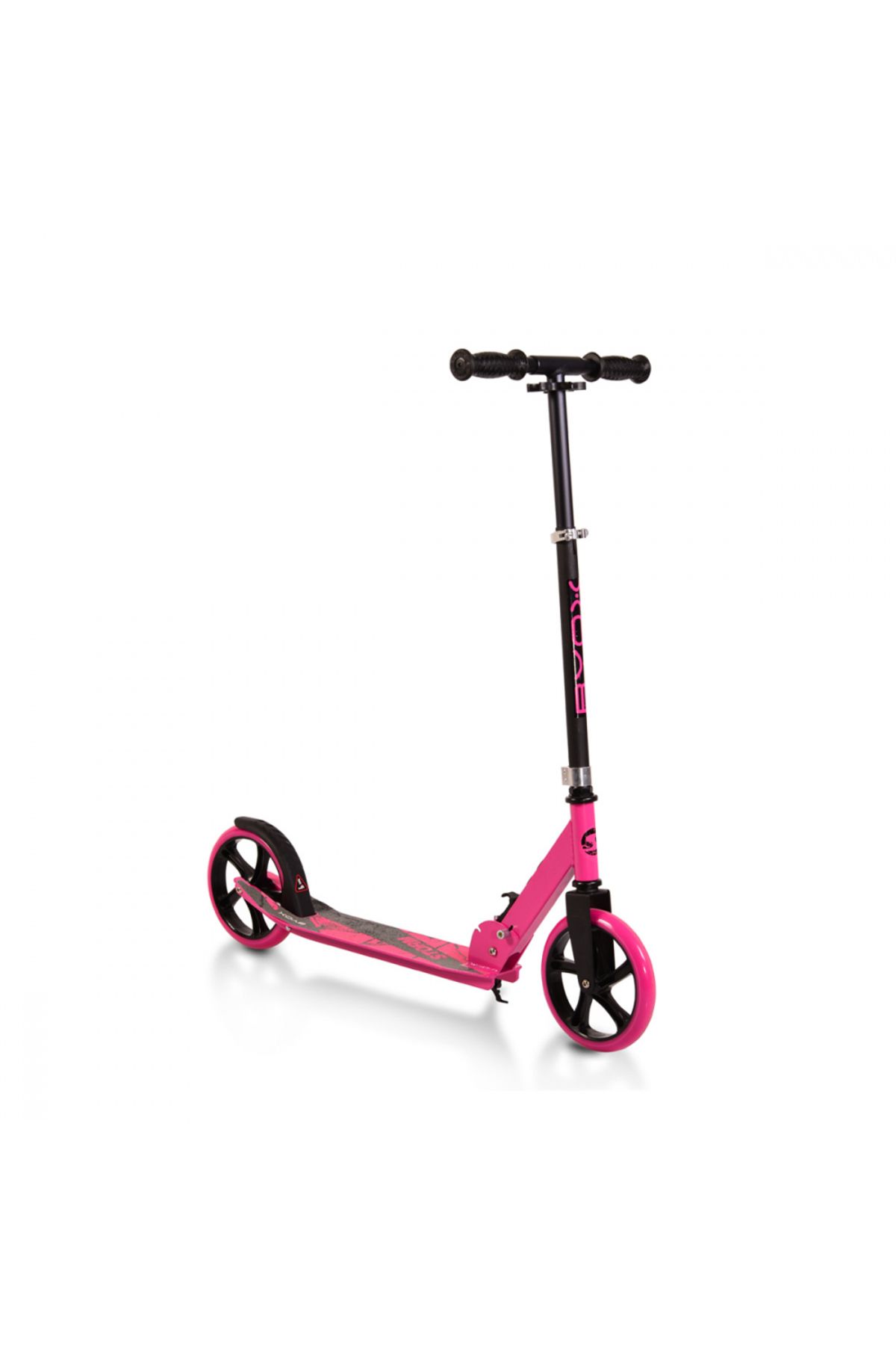 byox-Foldable scooter with aluminum frame, adjustable handlebar Storm Pink, recommended for ages 5 and up 1