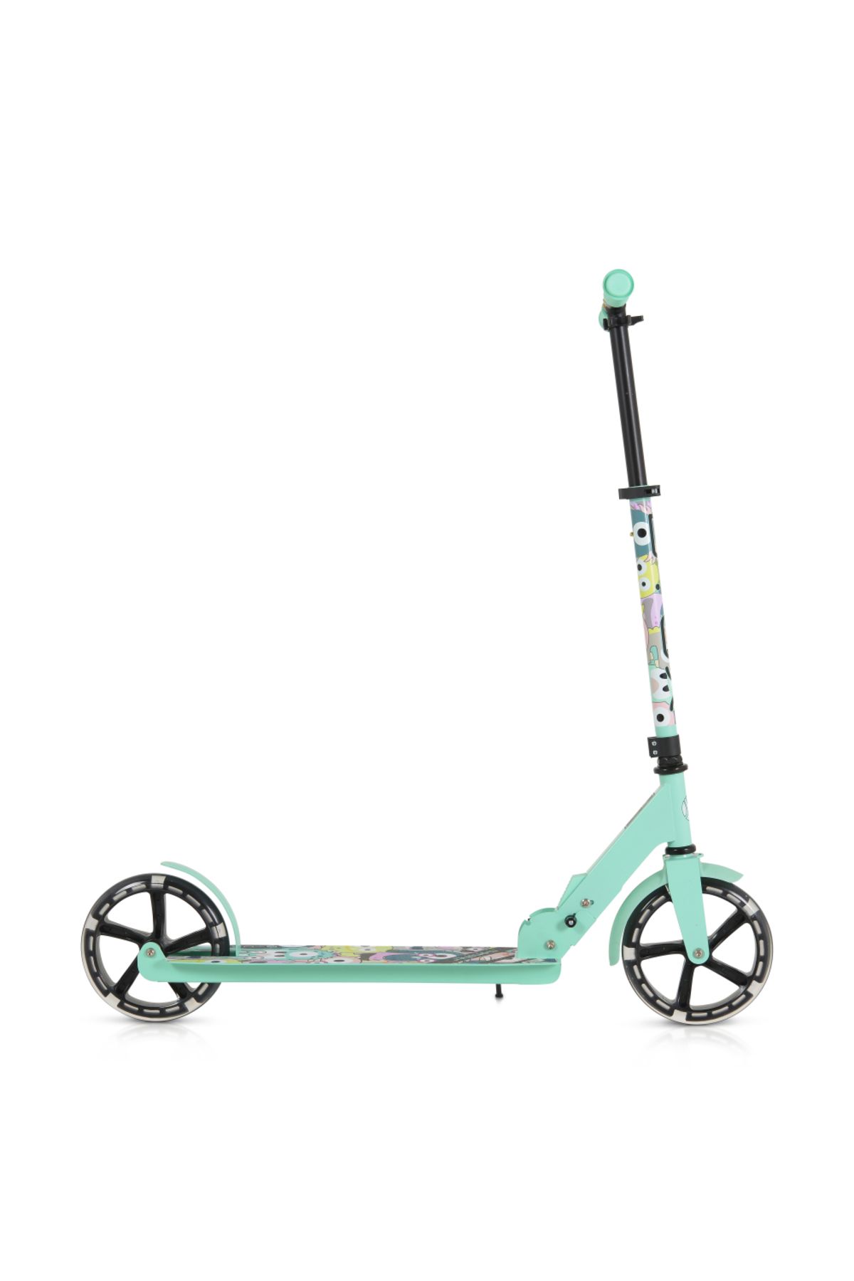 byox-Foldable scooter for children from 6 years old, with aluminum handlebars, ABEC-7 PU wheels with LED lights, and 5