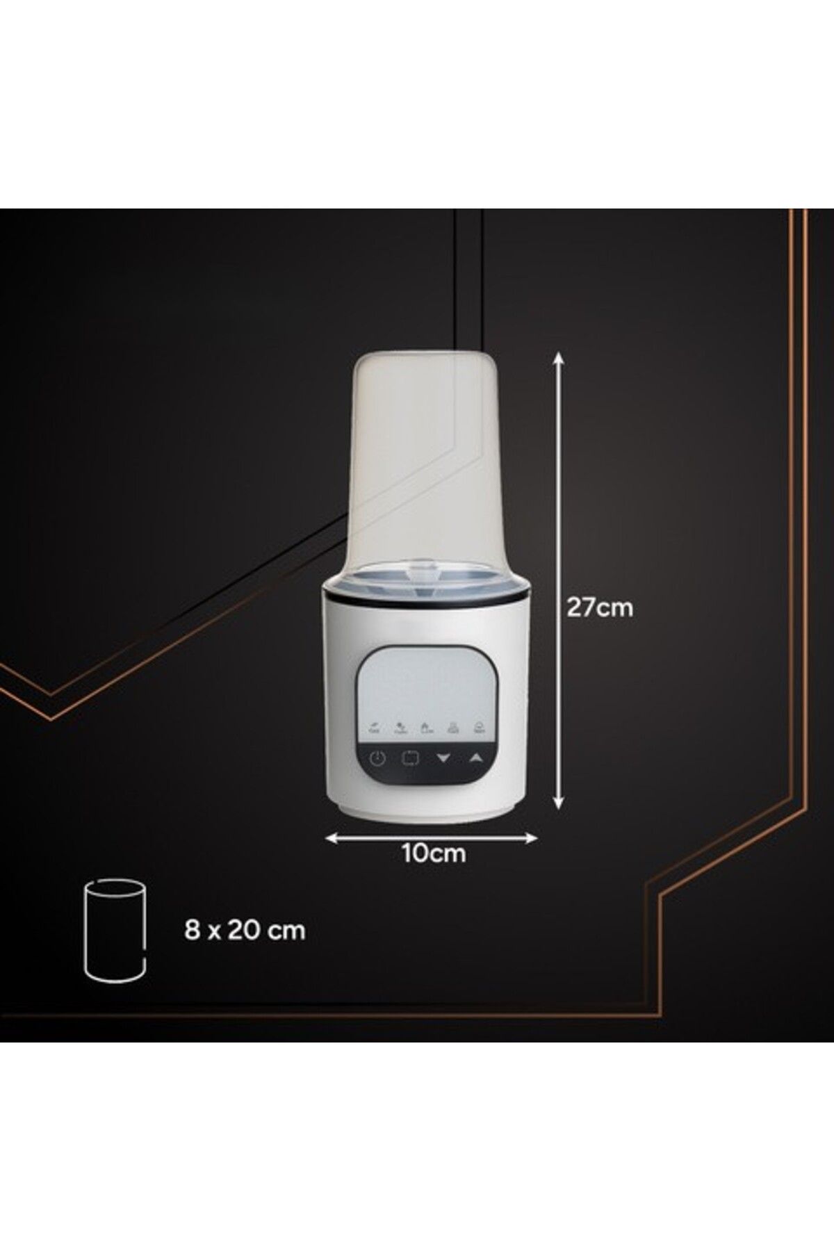 zola-5in1 bottle warmer, sterilization/heating/defrosting function, 45–80°C, touch control 11