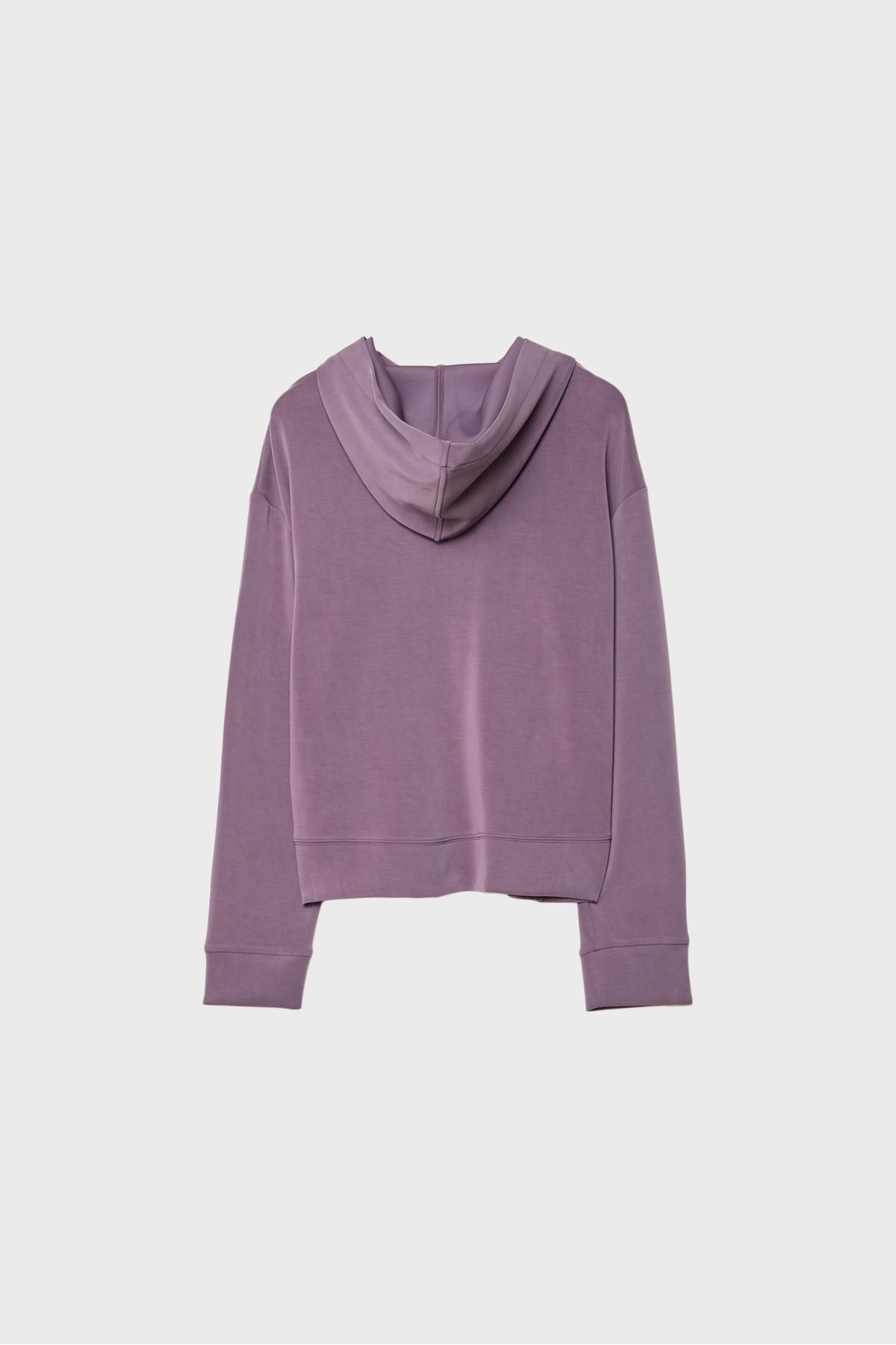 Stradivarius-Soft-touch hoodie with buttons 7
