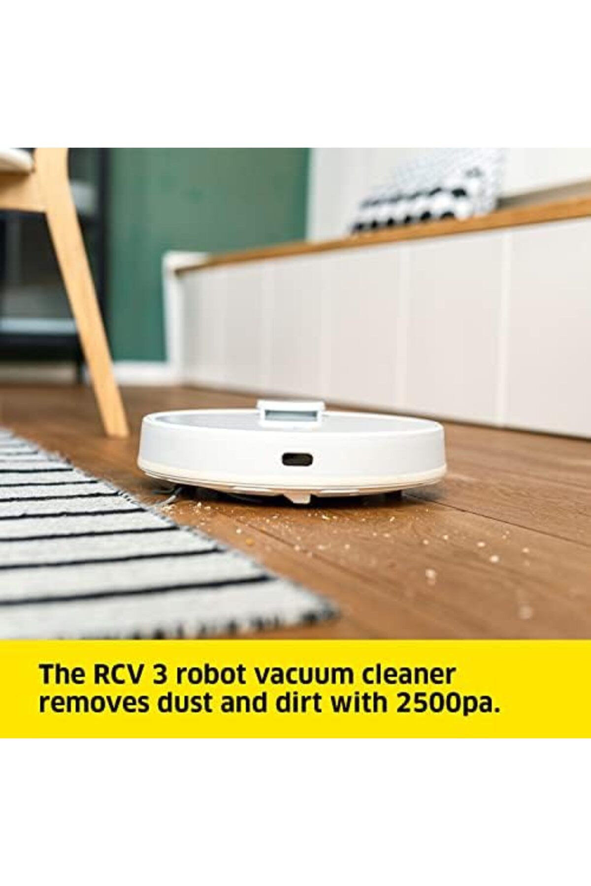Karcher-Kärcher RCV3 Smart Robot Vacuum Cleaner & Mop, Self-Charging, Strong Suction with Automated Lidar N 6