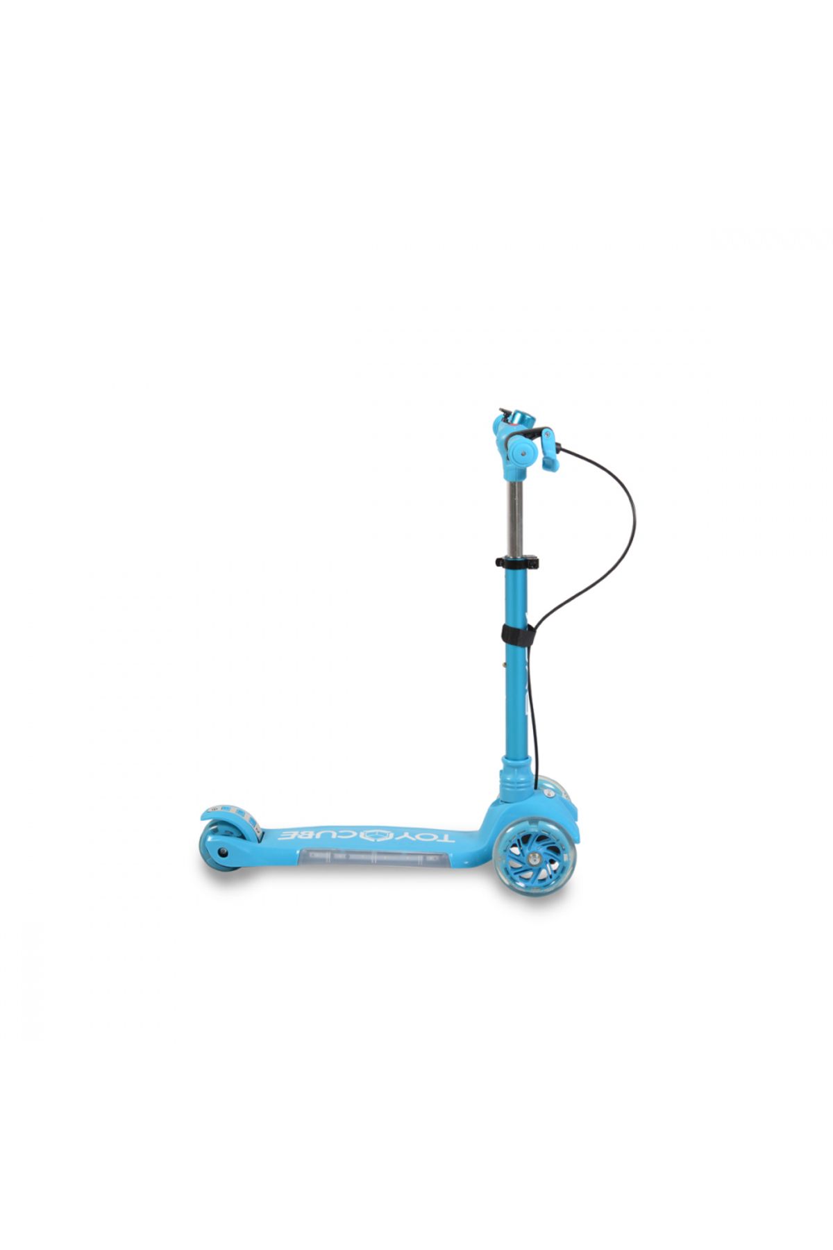 byox-Foldable scooter with adjustable height, non-slip base with LED lights, wheels with LED lights, brake 5