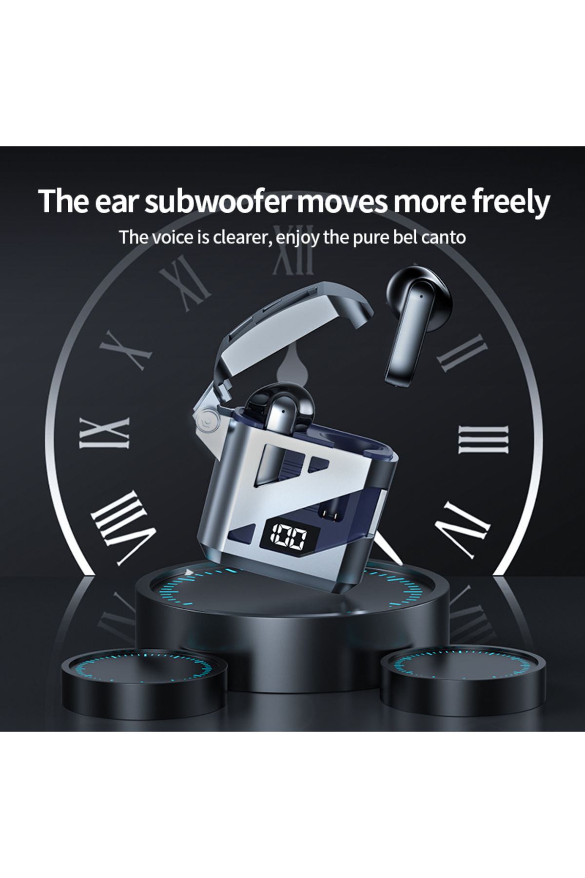 OEM-Smart Wireless Earbuds EM-GT02 with Bluetooth 5.3, LED Display, and HiFi Sound Quality 3