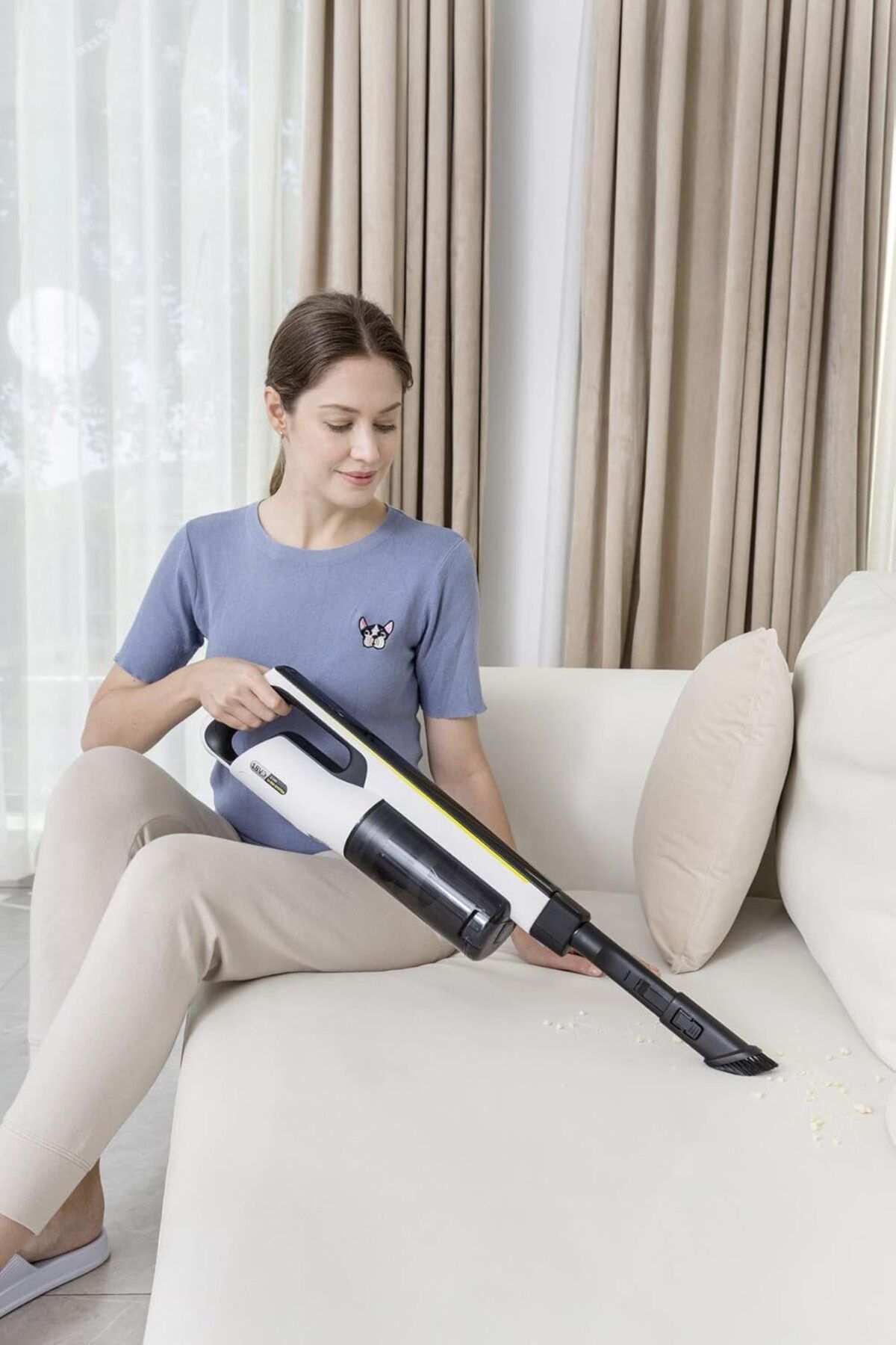 Karcher-Cordless Vacuum Cleaner, Upto 60 Min Runtime, 3 Power Levels, Hepa 12, VC4S 3