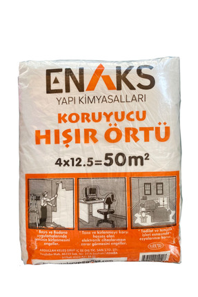 Enaks Koruyucu Hışır Örtü 50m², Eşya Koruma Örtüsü, Boya Badana Toz Koruma Ve...