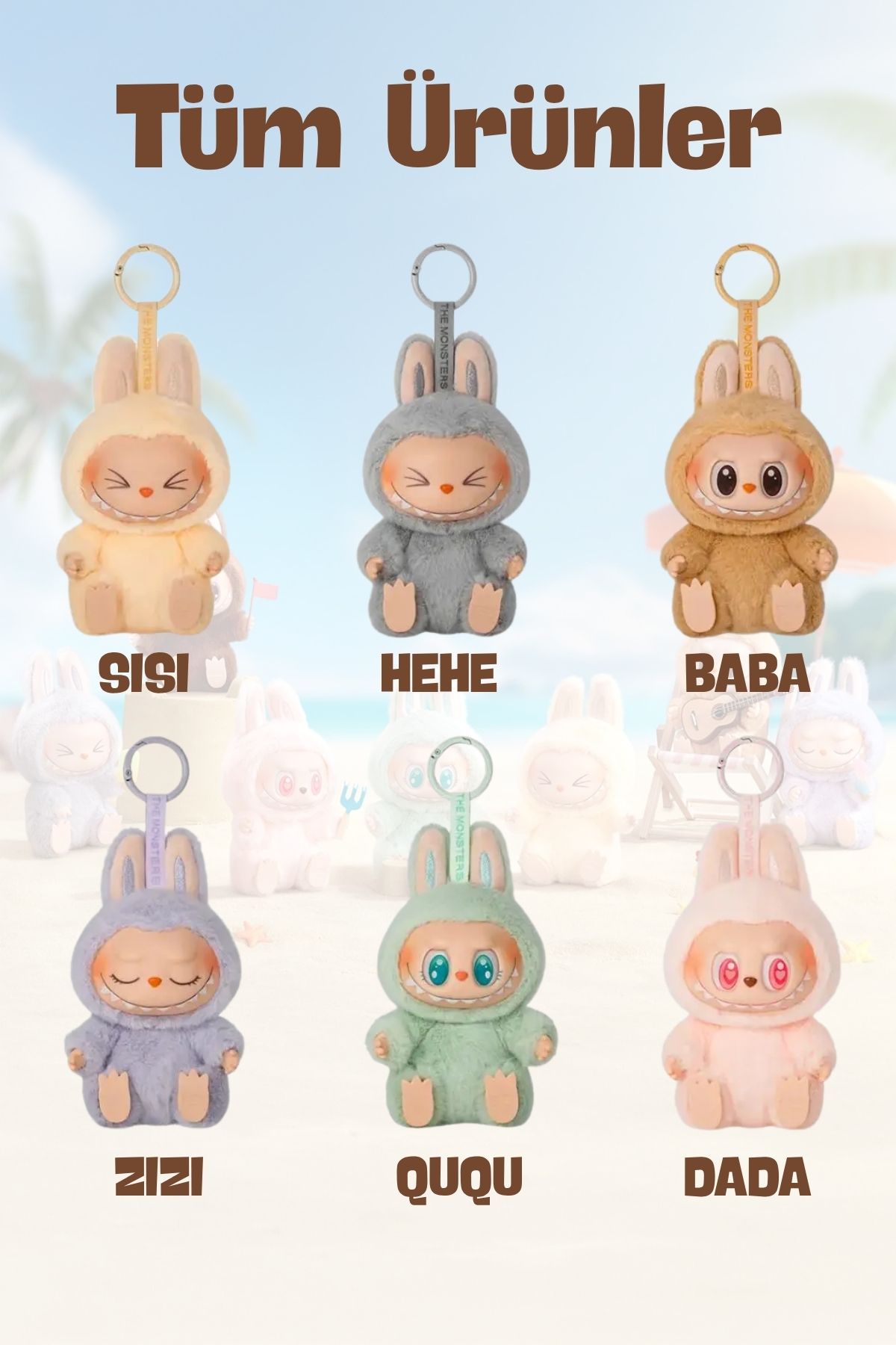Nandy Home-Have a Seat Series Series Labubu, Plush Figure Labubu 3