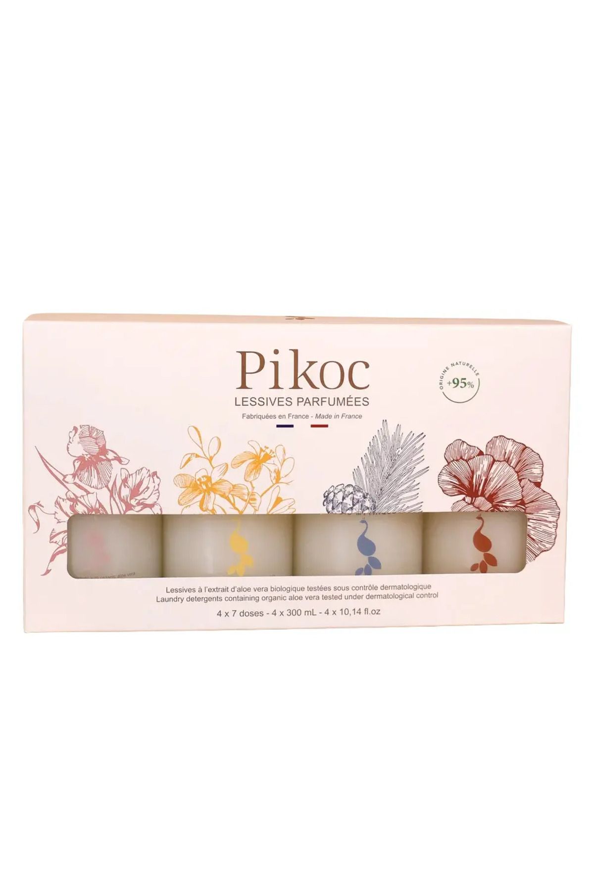 pikocu-Universal laundry detergent set, Pikoc, Discovery Set, 4 x 300 ml 1