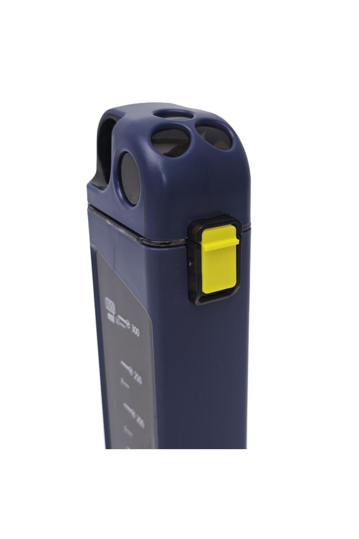 B4U-Kids water bottle, pop-up flip-top with straw, with handle, navy blue, 350 ml YN8118 4