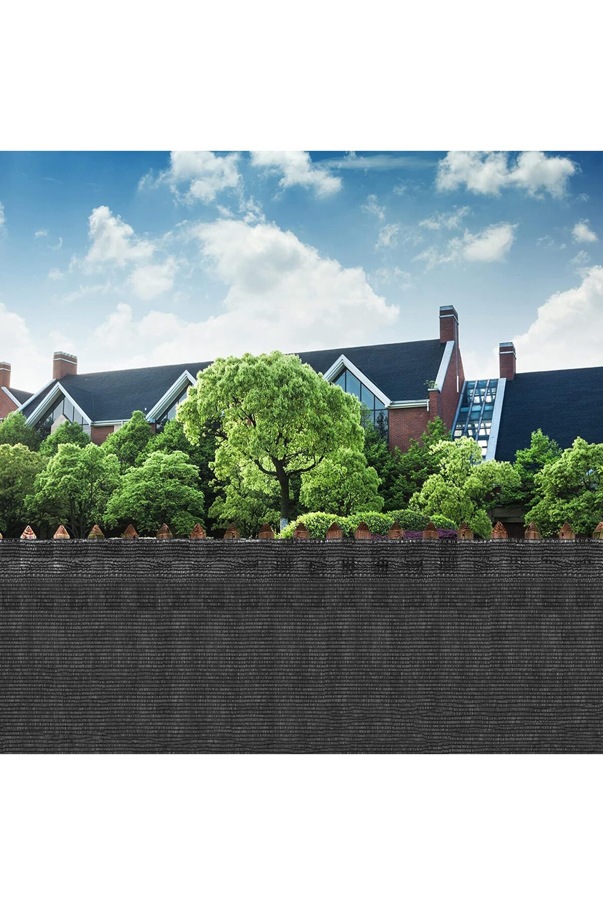 SERSIMO-Shade and privacy net for fence, 1.5m width, 50m length, 65g density, gray 8