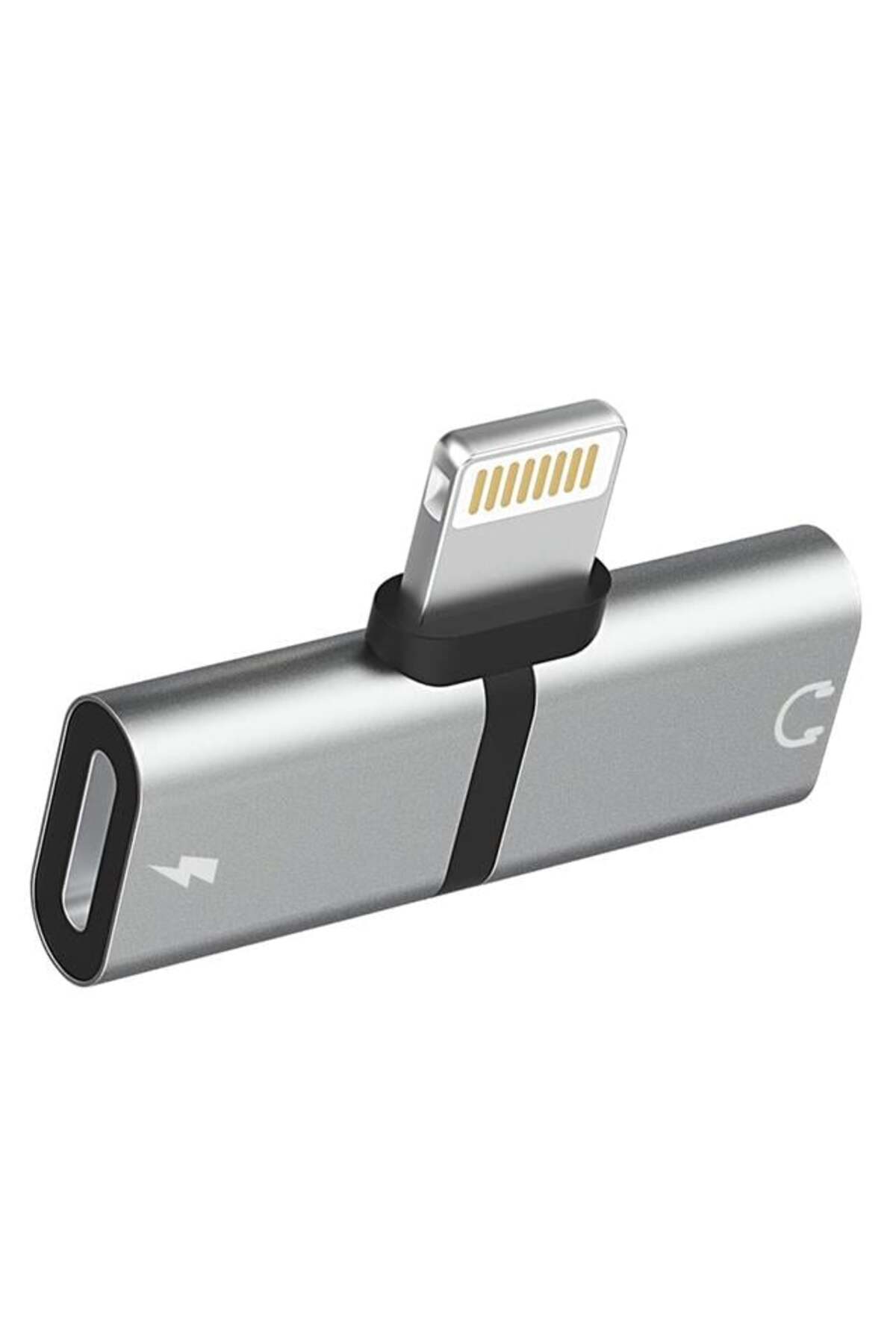 Pazarcan Powermaster Pm-18316 İphone Lightning Şarj Kulaklık Çevirici Adaptör Jack