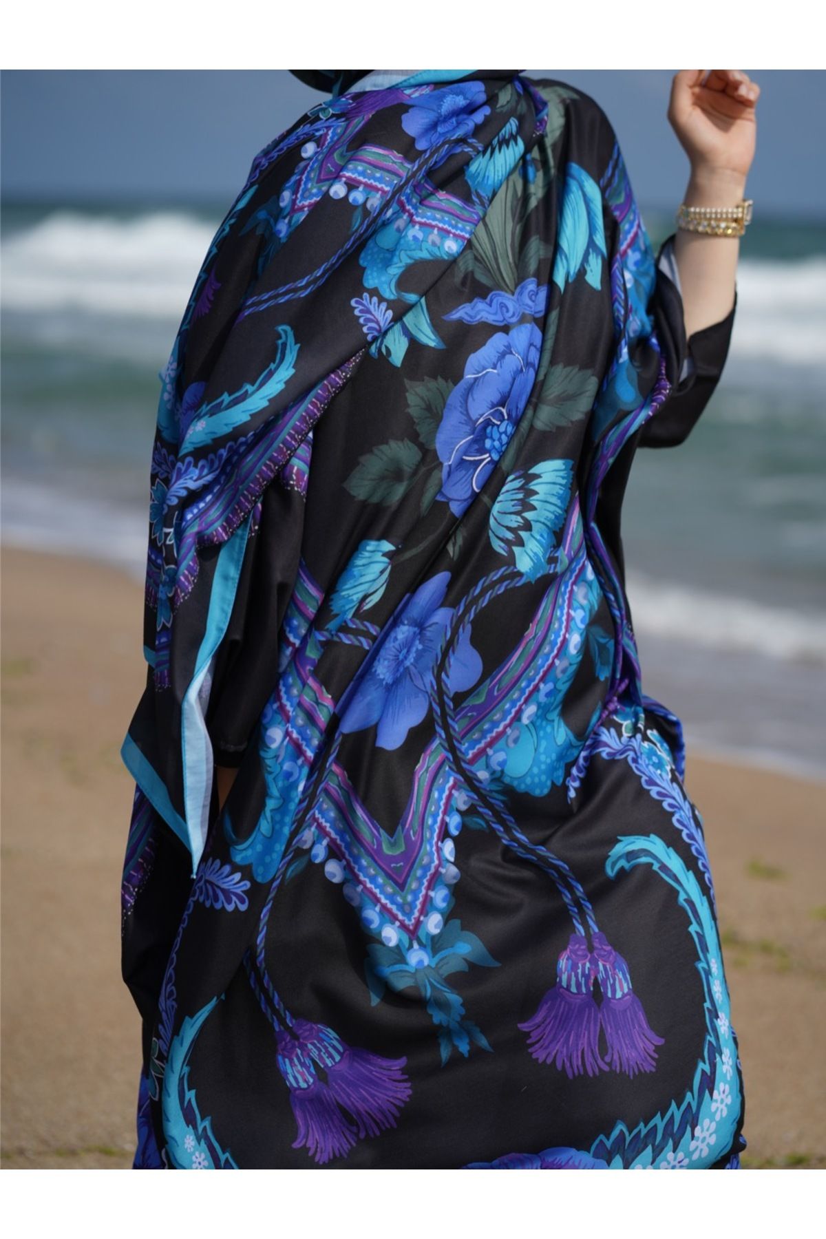 MONOOR-Kaftan and Shawl Set 5