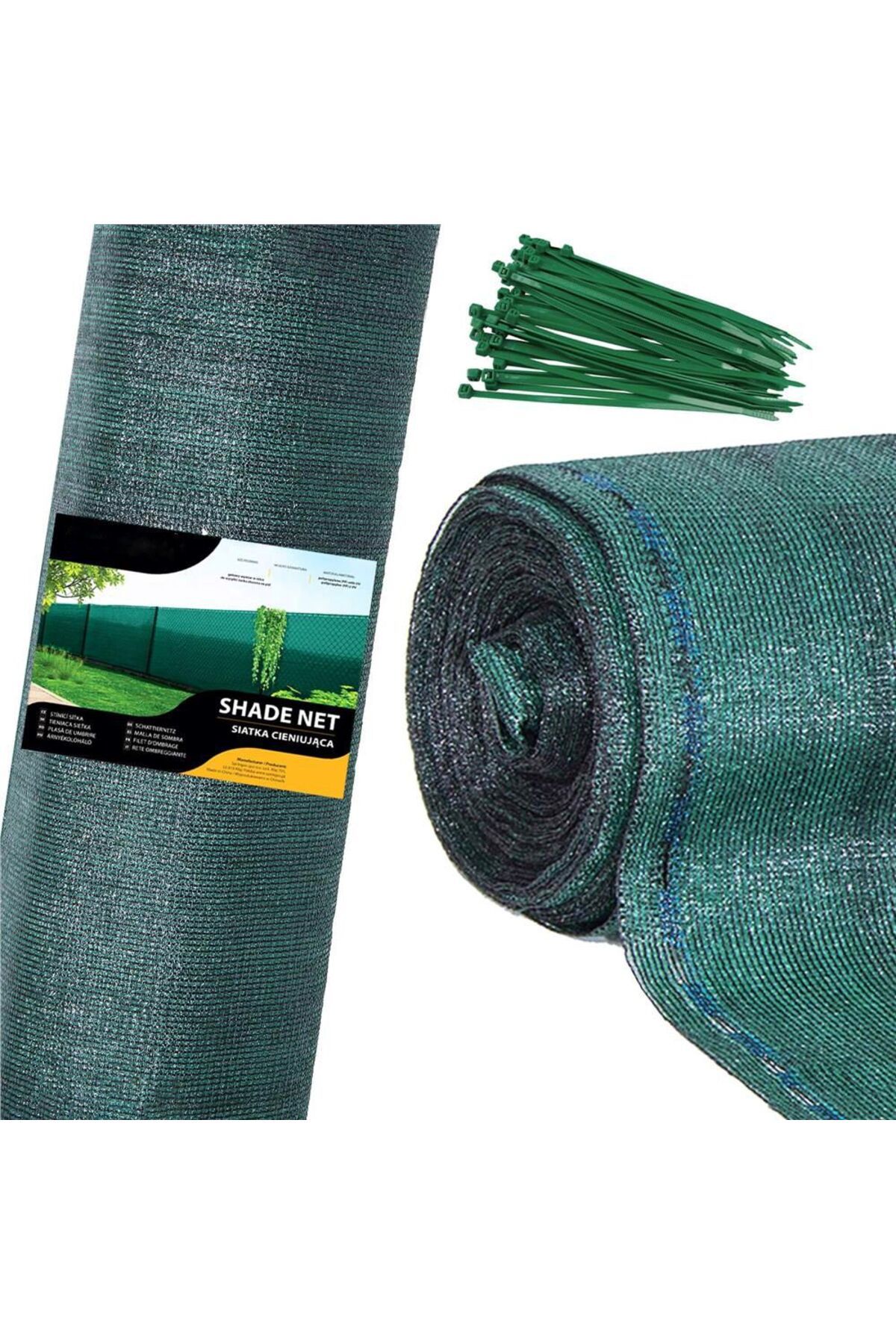 SERSIMO-Shade and privacy net for fence, 1.2m width, 25m length, 140g density, green 15
