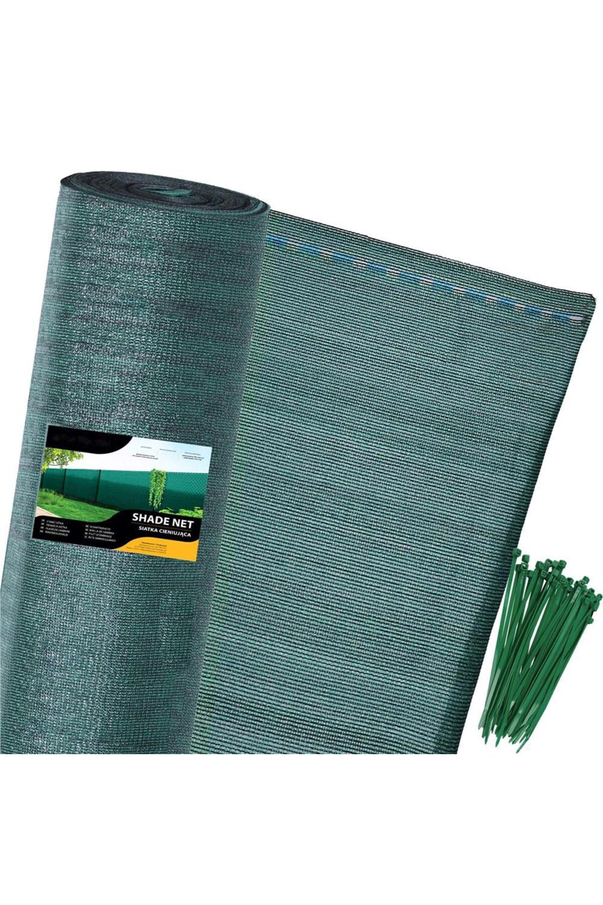 SERSIMO-Shade and privacy net for fence, 1.2m width, 25m length, 140g density, green 13