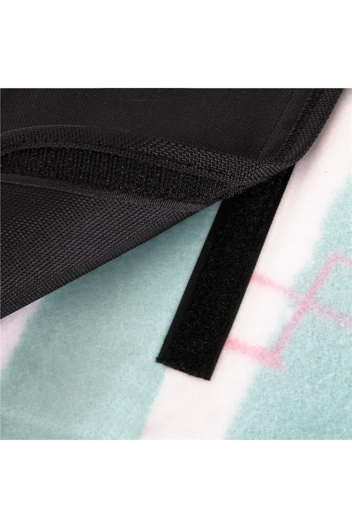 SERSIMO-Picnic or beach blanket, with insulating foil and handle, 200x200cm, flamingo, pink green 4