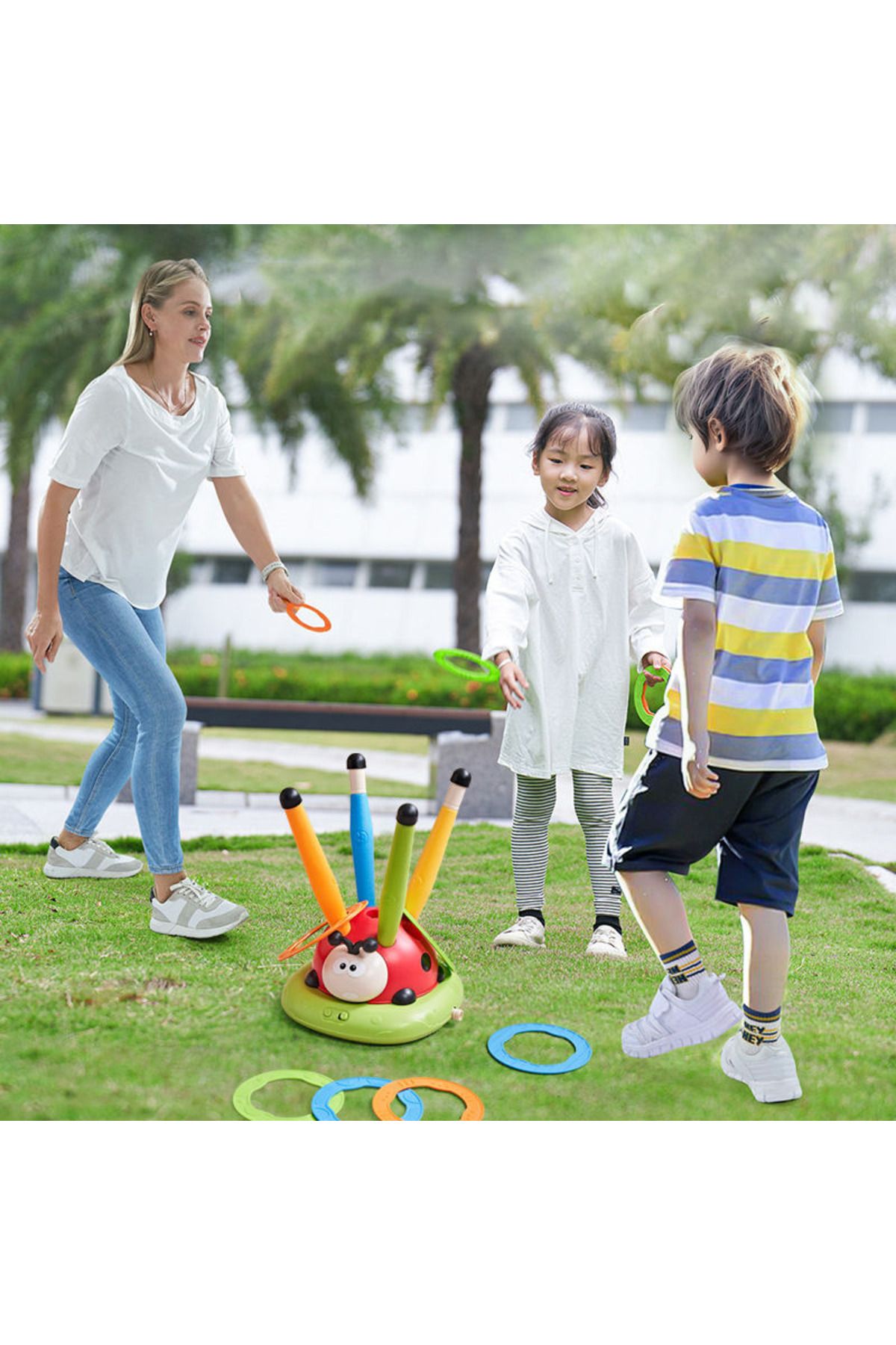 LUDIRO-3 in 1 Interactive Ladybug, Jump Rope, Ring Thrower and Rocket Launcher, With Remote Control 9