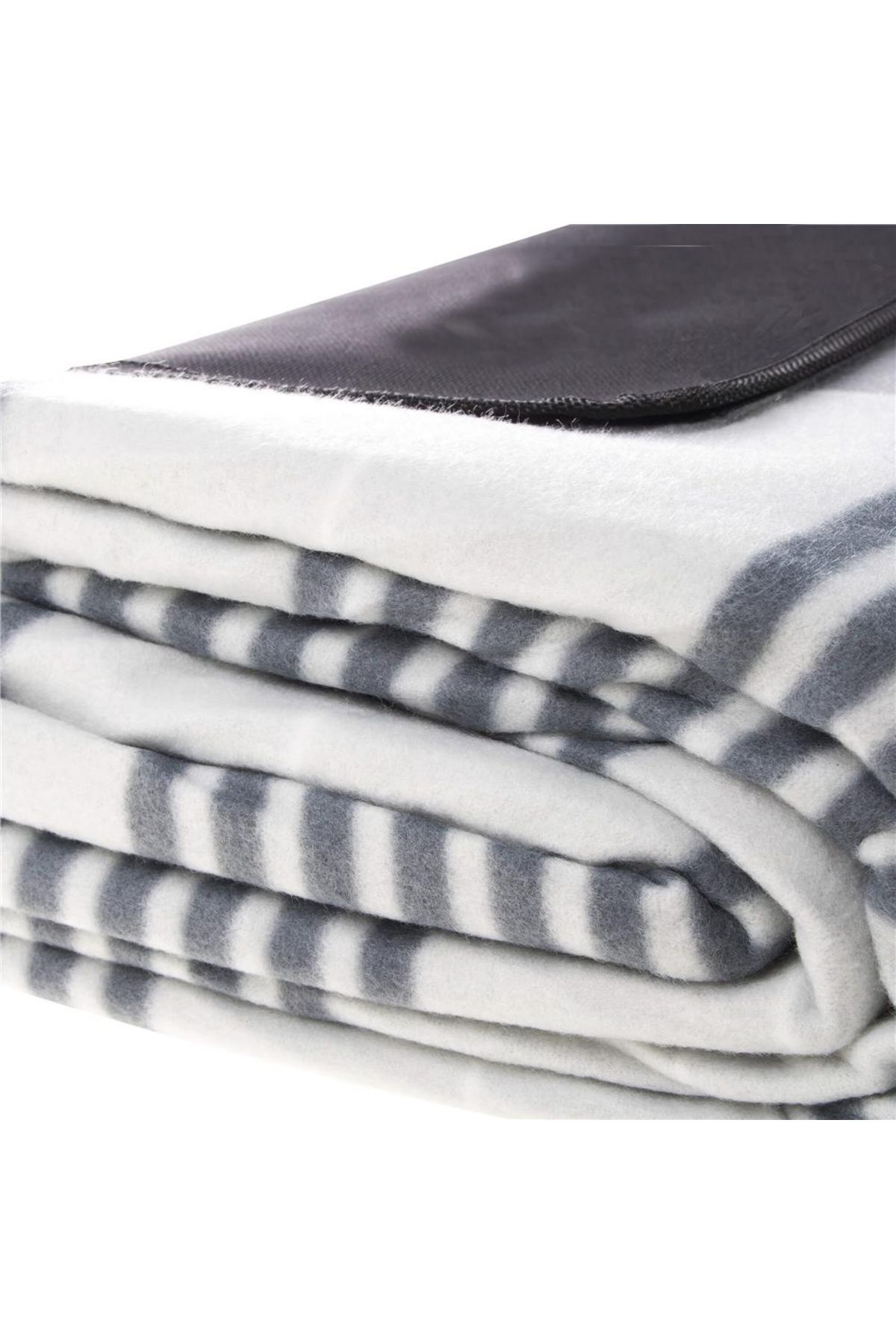 SERSIMO-Picnic or beach blanket, with insulating foil and handle, 200x240cm, blue-gray 7