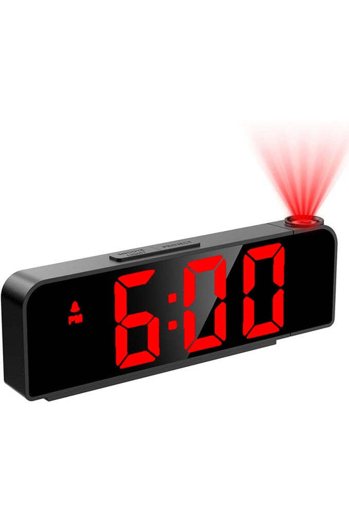 VTM-Red LED Digital Table Clock, 5M Projection, Temperature, Alarm, Snooze, Adjustable Brightness 1