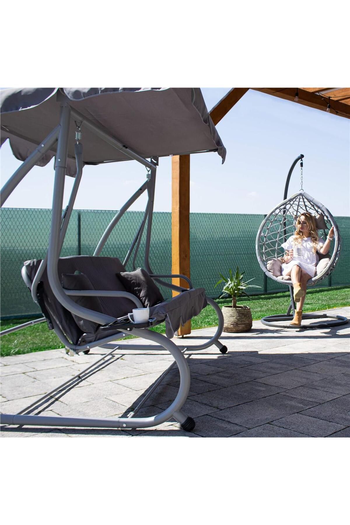 SERSIMO-Shade and privacy net for fence, 1.2m width, 50m length, 140g density, gray 5