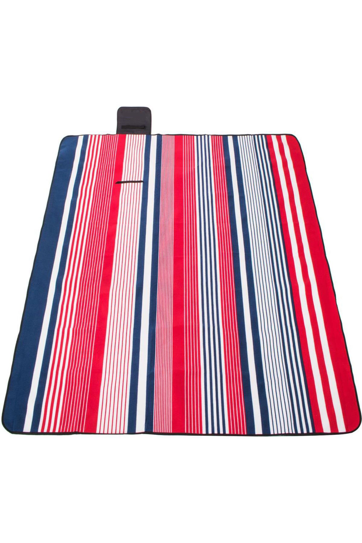 SERSIMO-Picnic or beach blanket, with insulating foil and handle, 200x200cm, blue red 2