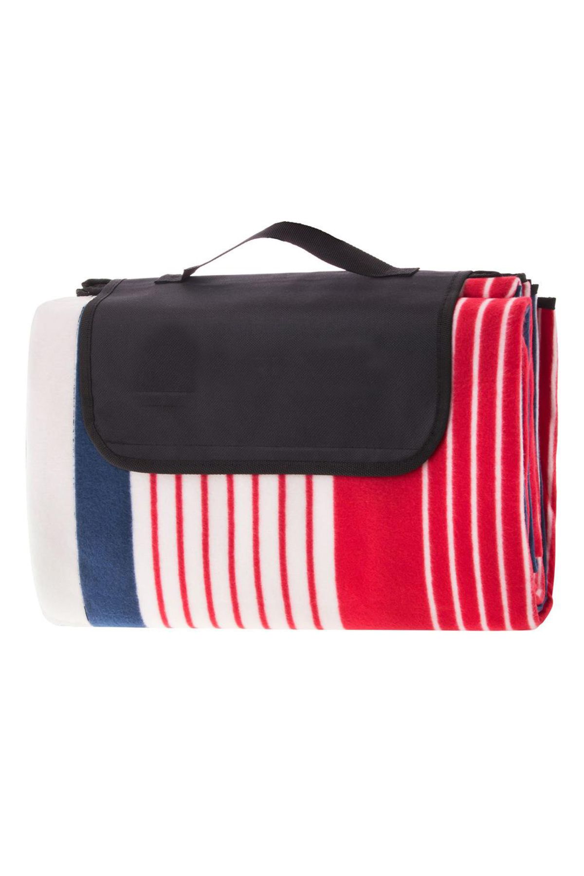 SERSIMO-Picnic or beach blanket, with insulating foil and handle, 200x200cm, blue red 7
