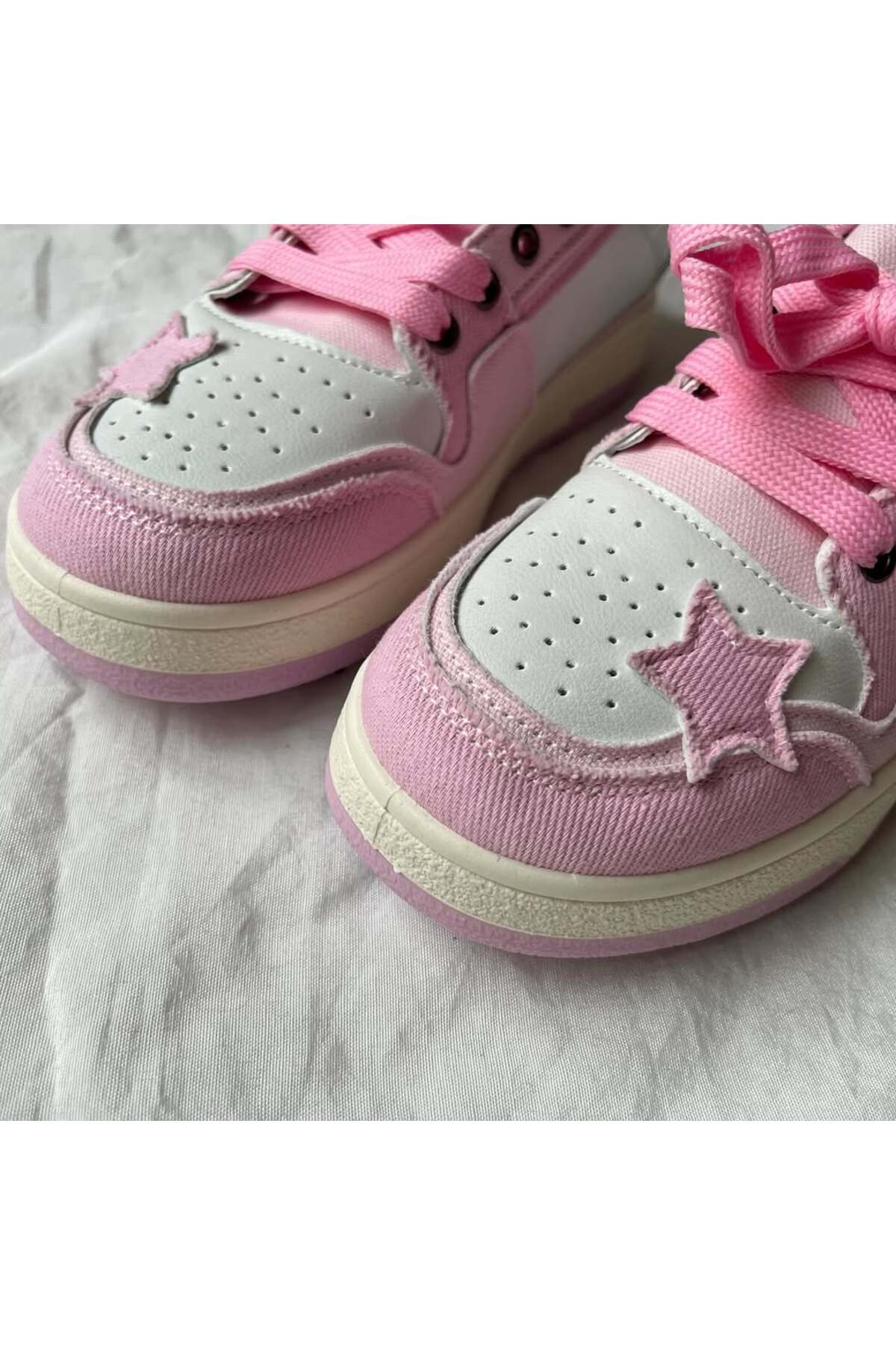 Gofeel  Pink Star Lovely Desenli Unisex Ayakkabı - Görsel 3